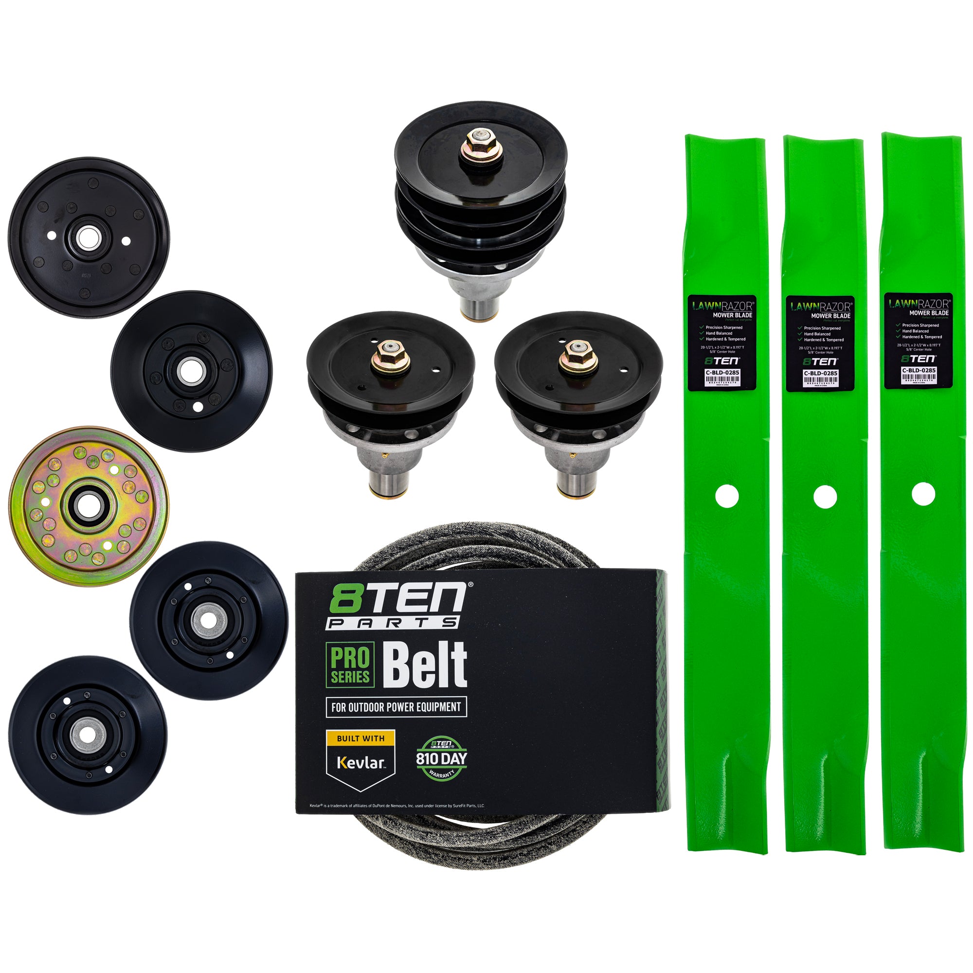 Blade Spindle Belt Idler Deck Kit for 8TEN MK1014467