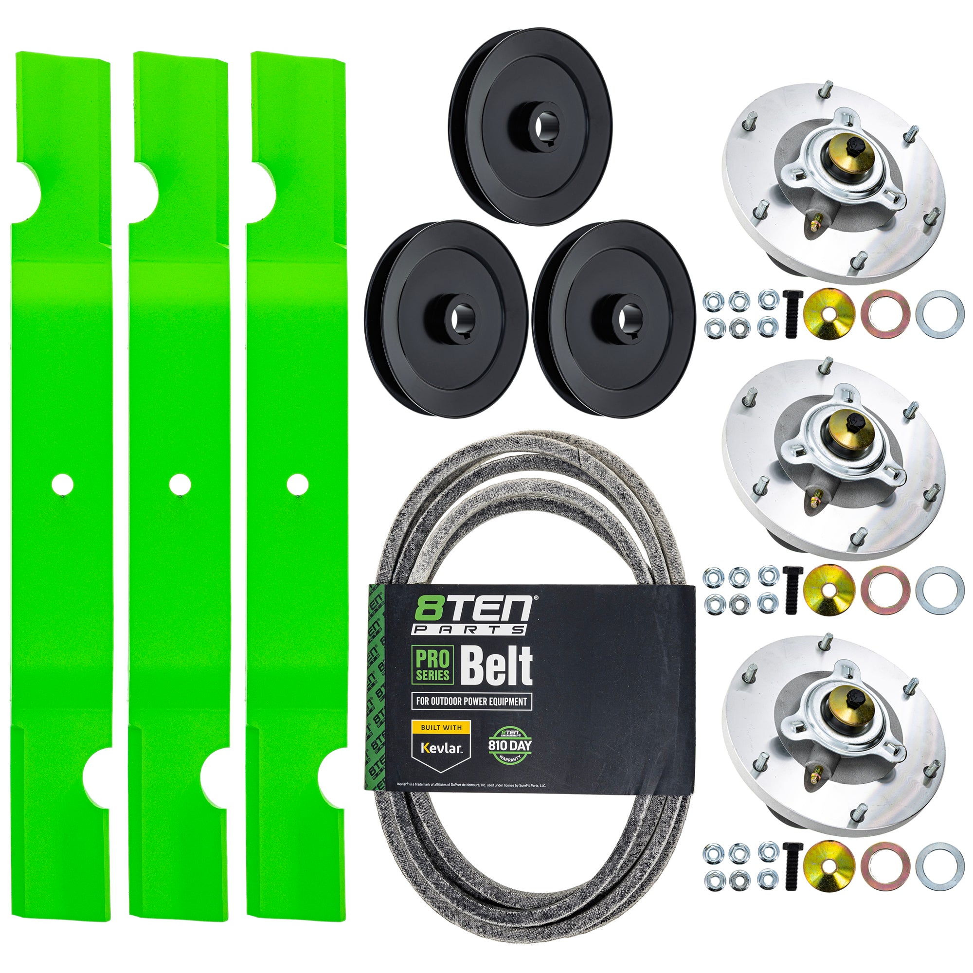 Spindle Blade Belt Kit for Mid-Mount 8TEN MK1015124