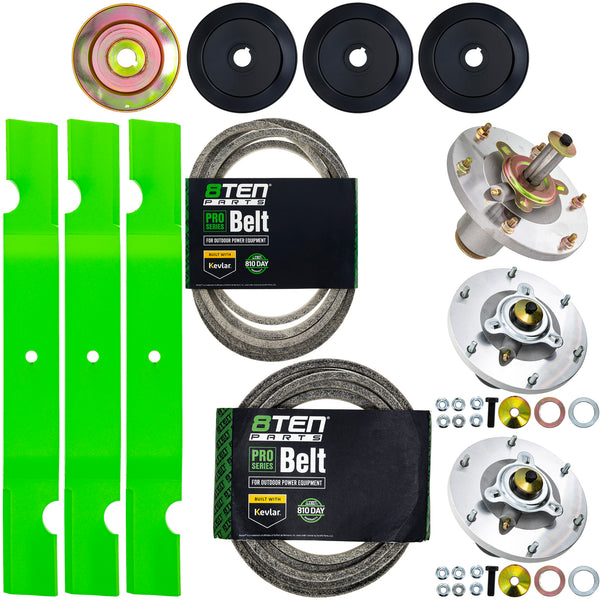Dapper's サスペンダー LOT 1601A Spindle Blade Belt Kit For Grasshopper MK1015205 | 8TEN