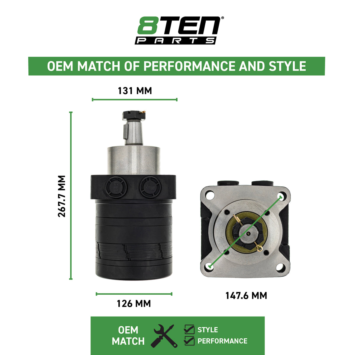 8TEN Hydraulic Wheel Motor