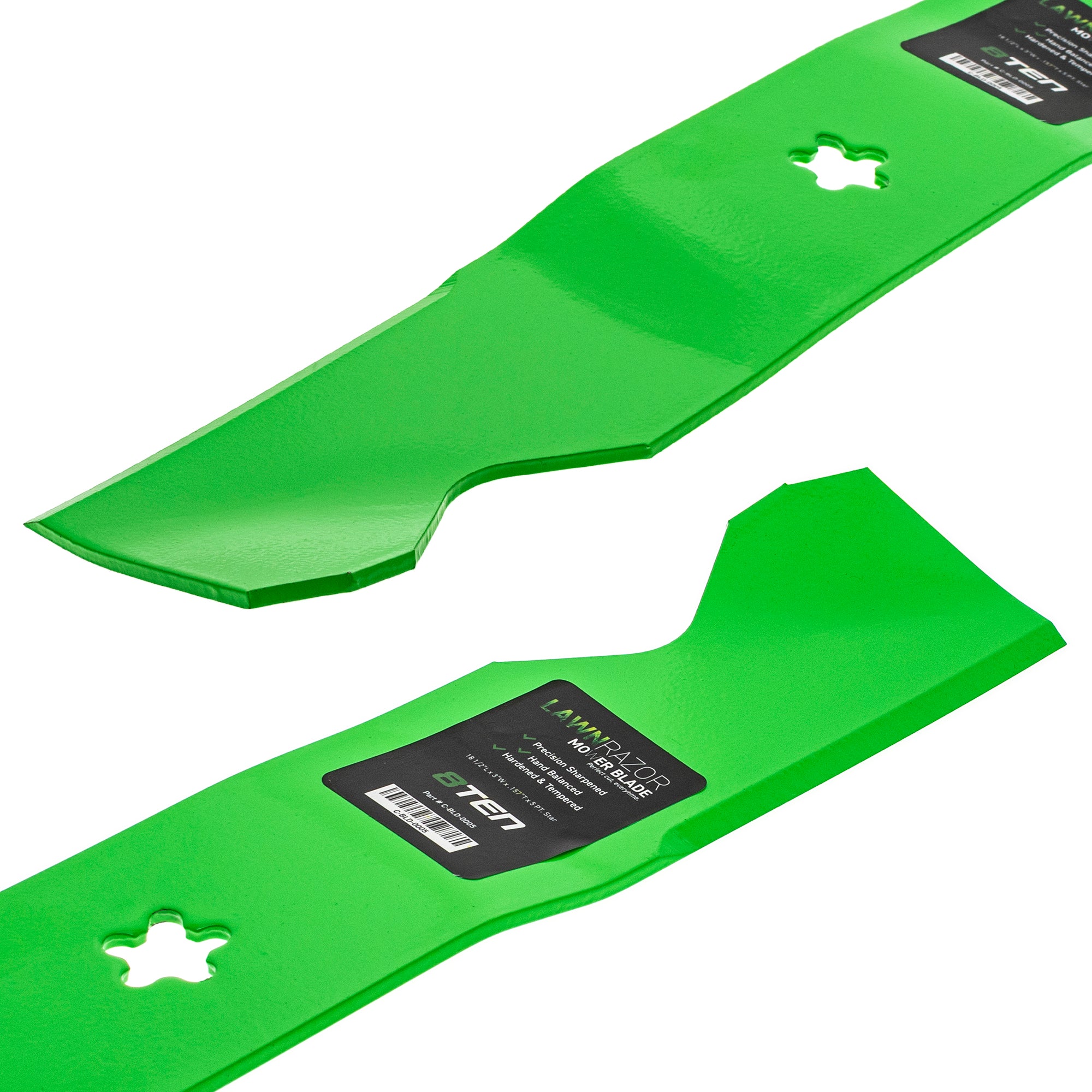 LawnRAZOR Notched High Lift Blade For Husqvarna Poulan Pro Statesman 187256 187254 532187256 | 6-PACK