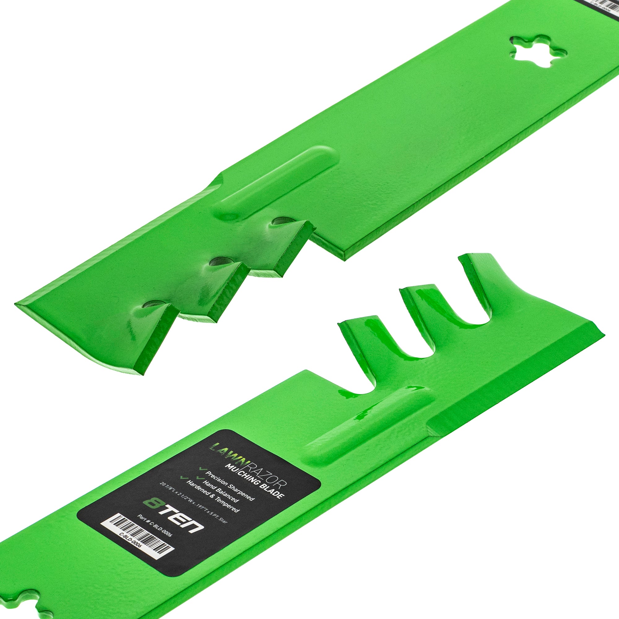 LawnRAZOR Toothed Mower Blade For AYP Poulan Pro Husqvarna 134149 138971 127843 138498 532138971 | 2-PACK