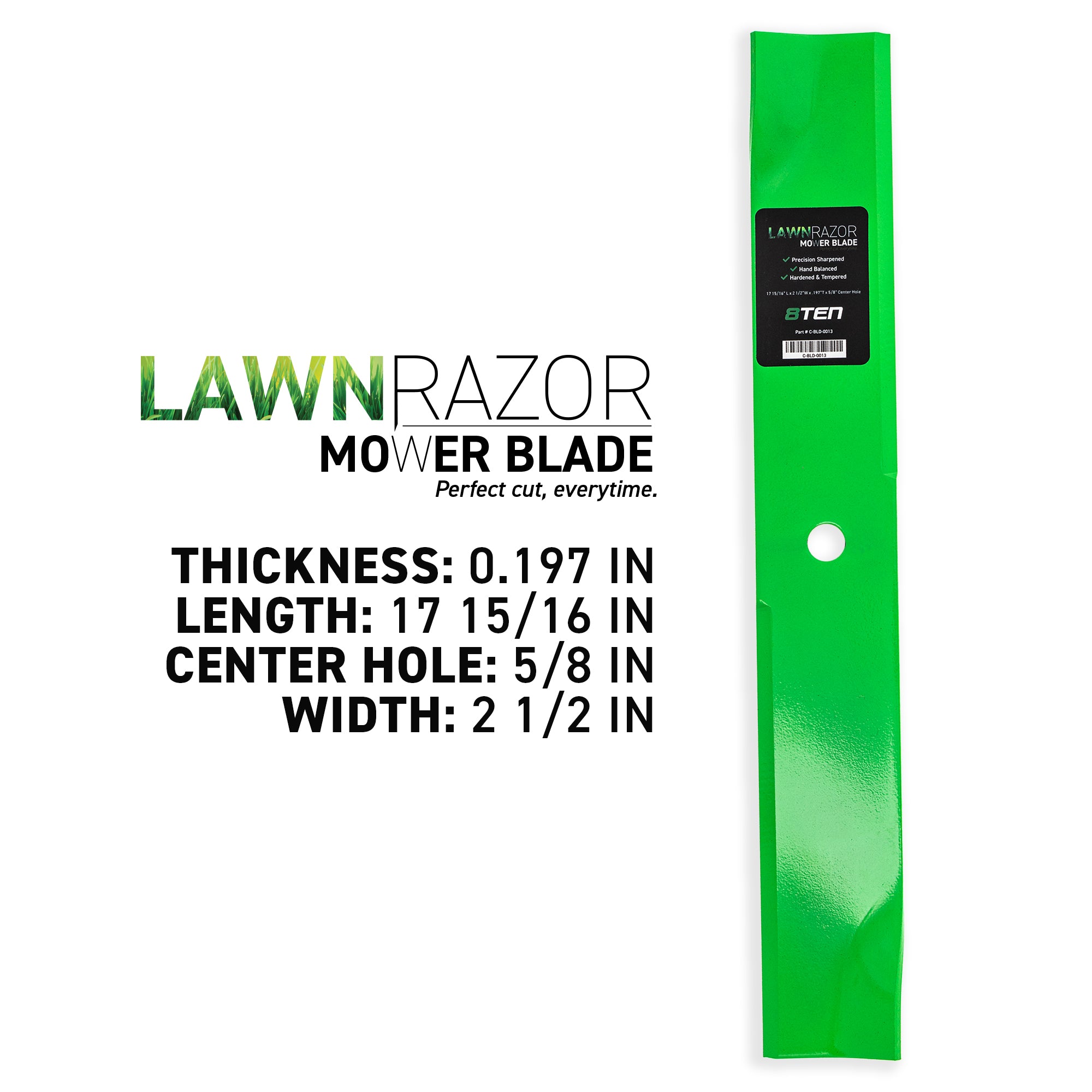 LawnRAZOR Low Lift Blade For Gravely Ariens 00450300 | 8TEN