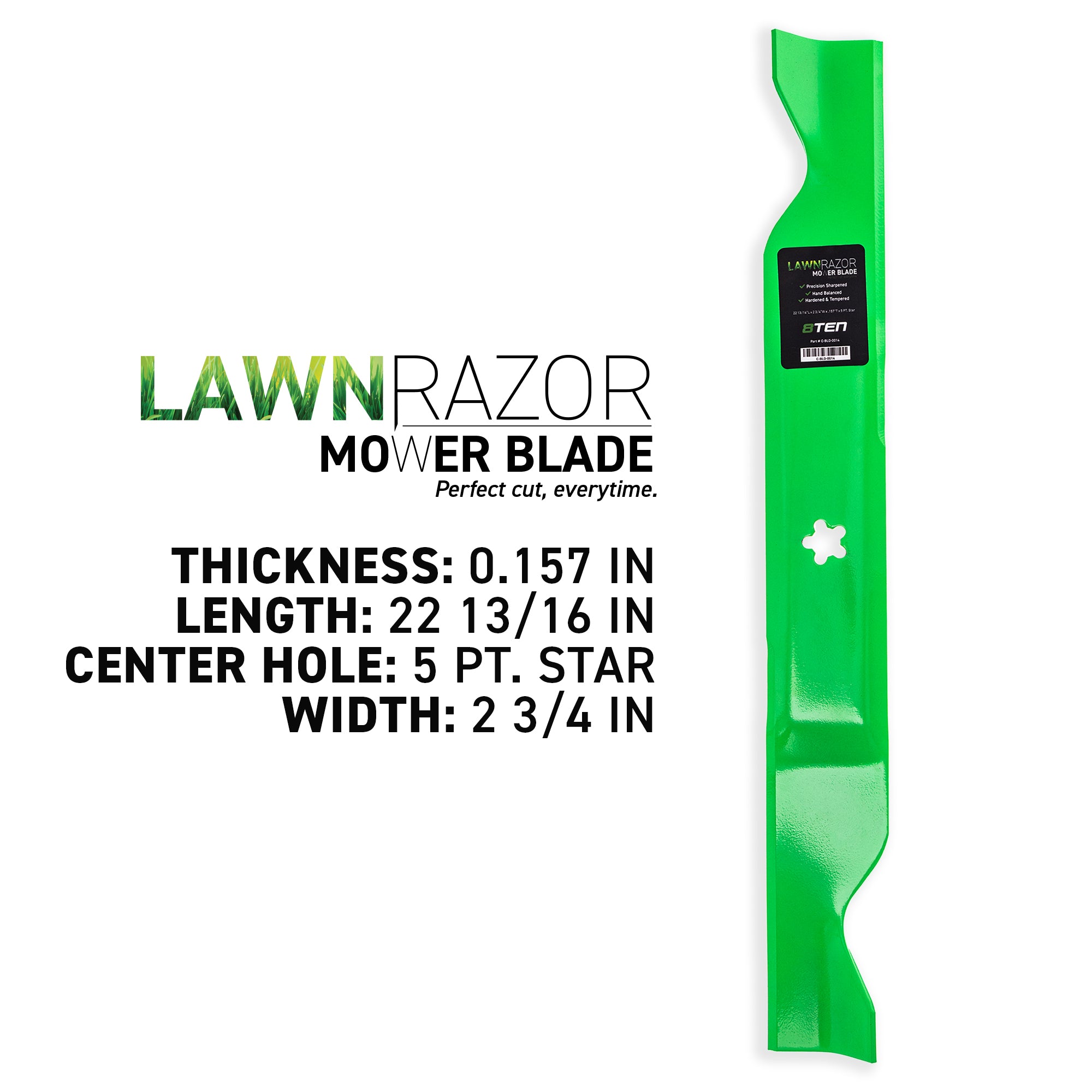 8TEN LawnRAZOR Mower Blade 6-Pack 532405380 405380