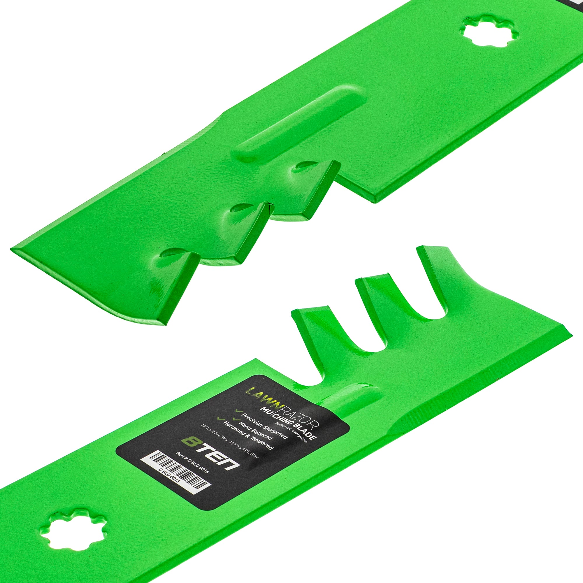 LawnRAZOR Toothed Blade For John Deere GY20852 GX21784 GX21786 AM141035 AM137757 50401781 | 6-PACK
