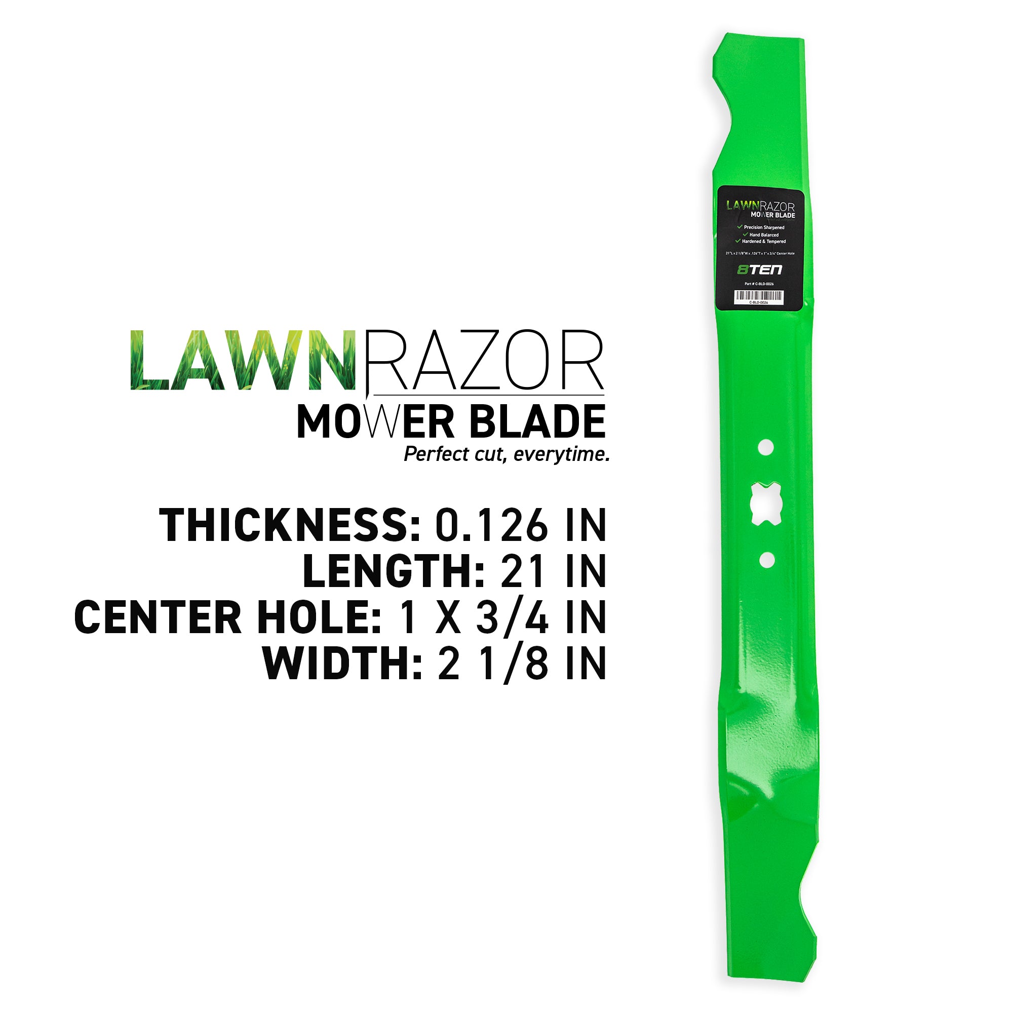8TEN LawnRAZOR Mulching Blade 4-Pack 742-0741 942-0741A