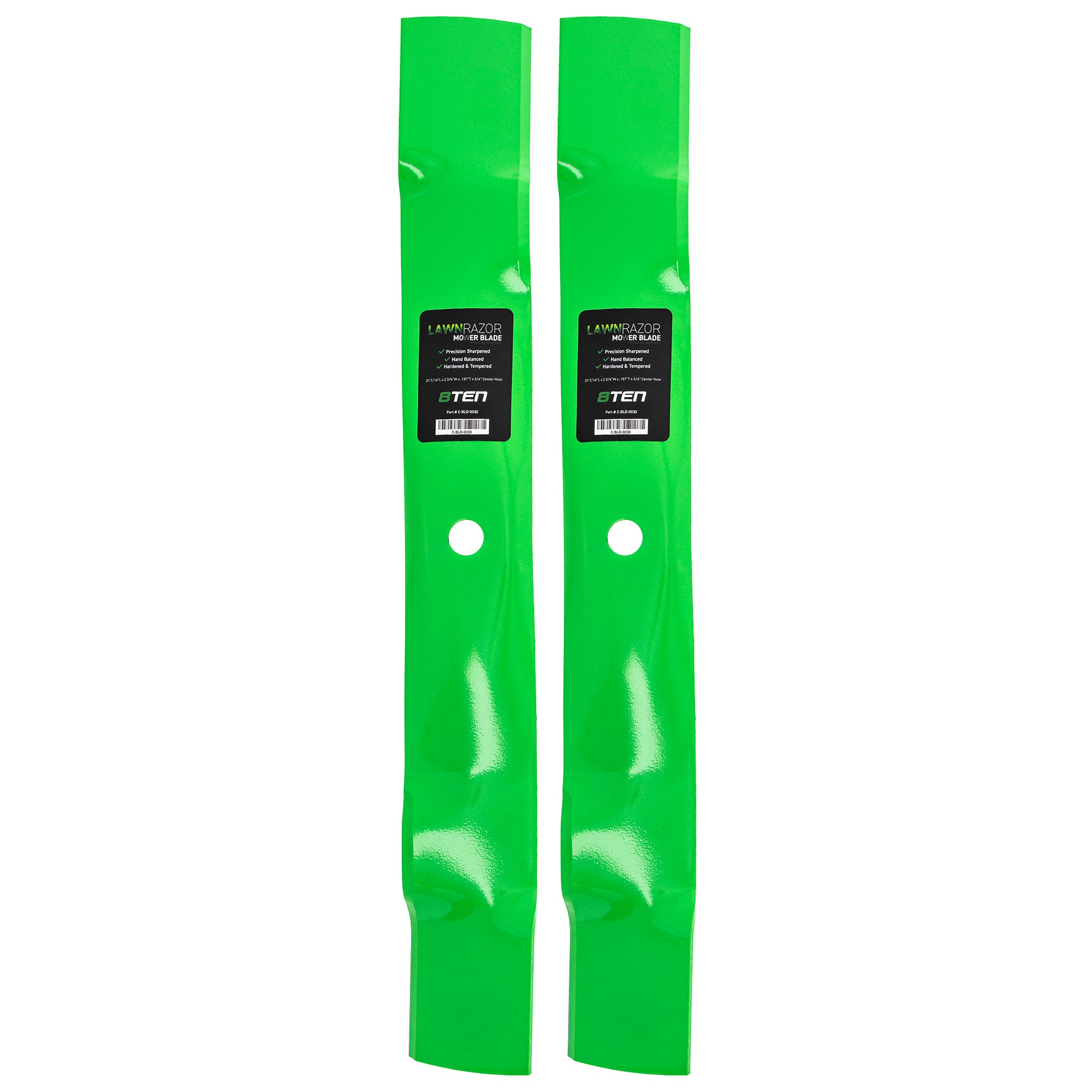 LawnRAZOR LawnRAZOR Mulching Blade 2-Pack for Walbro Oregon MTD Cub Cadet Troy-Bilt John 8TEN 810-CBL2252D