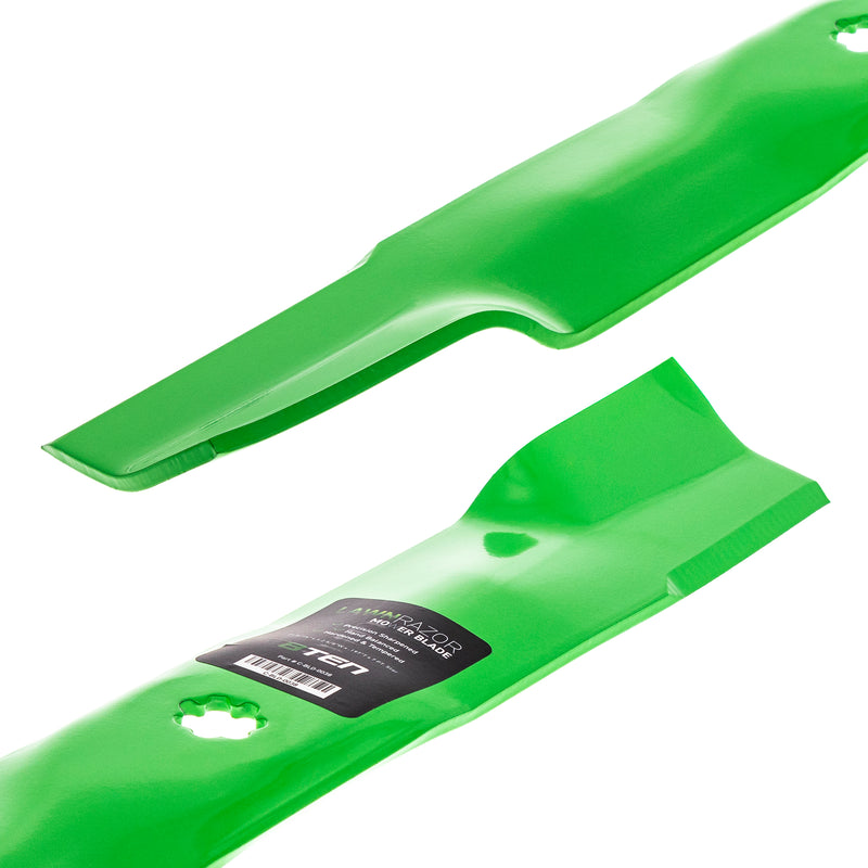 LawnRAZOR High Lift Mower Blade 810-CBL2250D For John Deere Sabre M154061 AM137327 AM141034 M154062 | 2-PACK