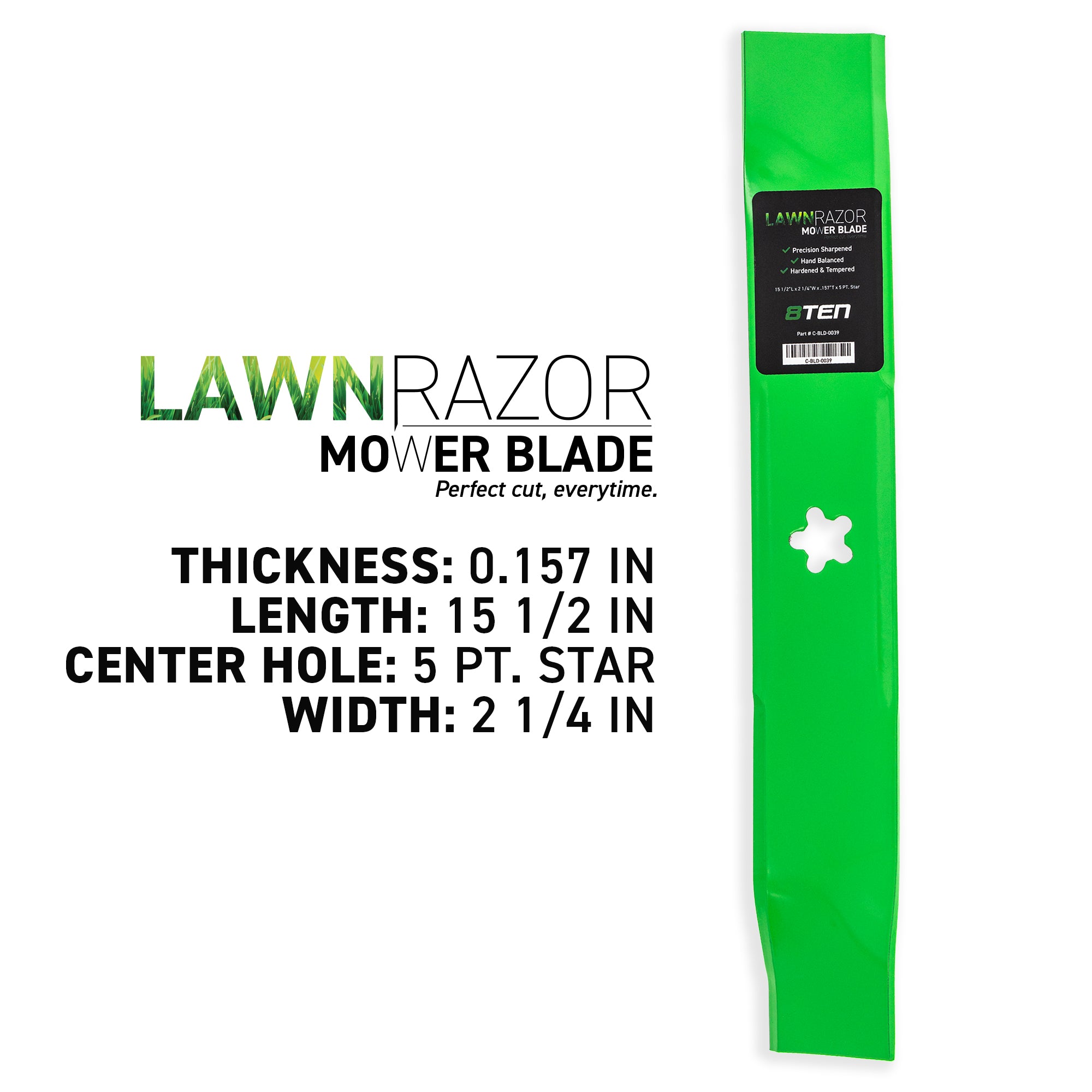 8TEN LawnRAZOR Mower Blade Set 3-Pack B1EP1027 95-052