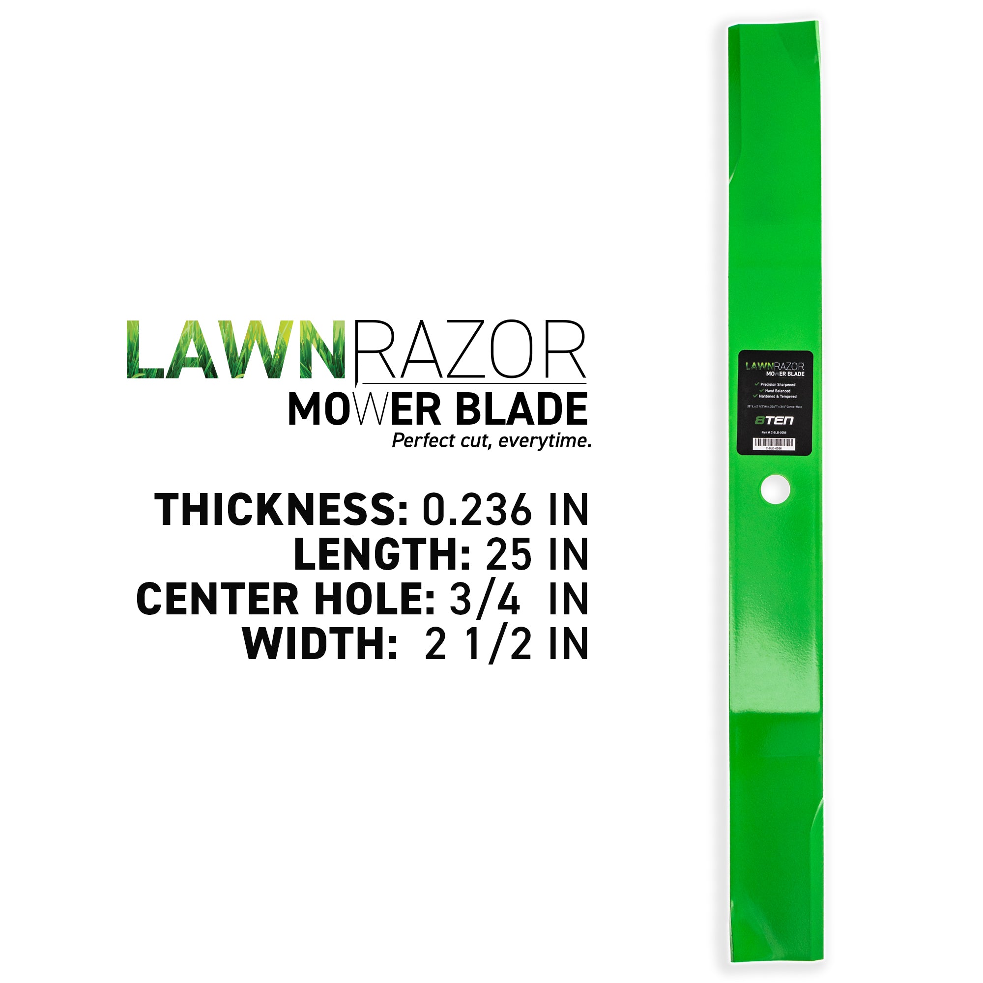 8TEN LawnRAZOR Mower Blade Set 3-Pack 29-5530 23-2410