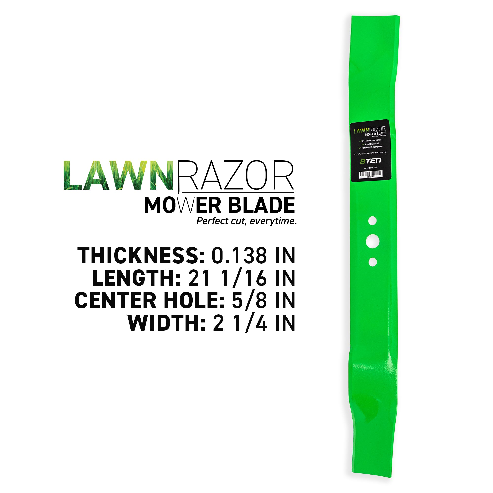 LawnRAZOR Mulching Mower Blade For Husqvarna Poulan | 8TEN