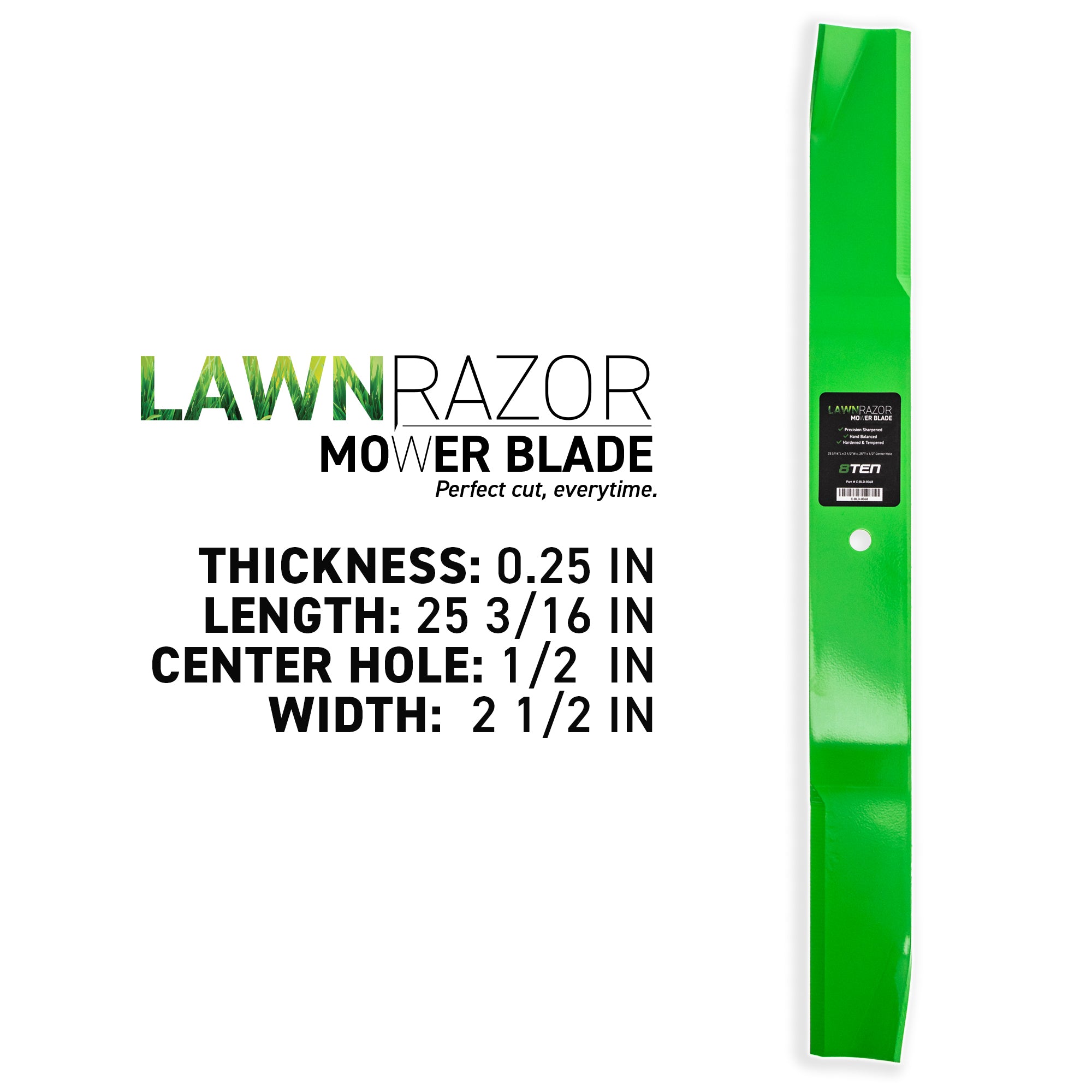 LawnRAZOR High Lift Mower Blade For 85-6040 | 8TEN
