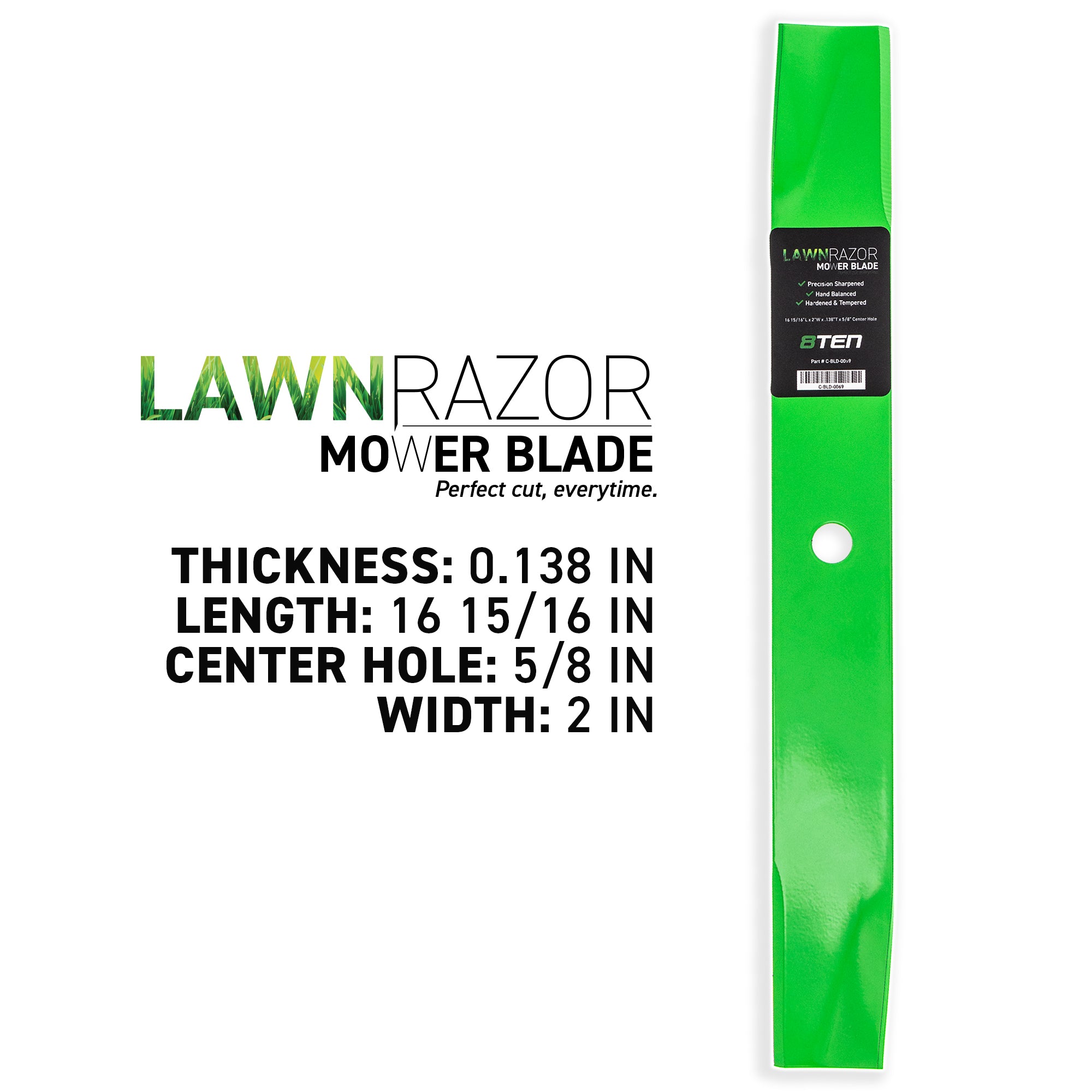 8TEN LawnRAZOR Mower Blade Set 2-Pack 046998 08779200