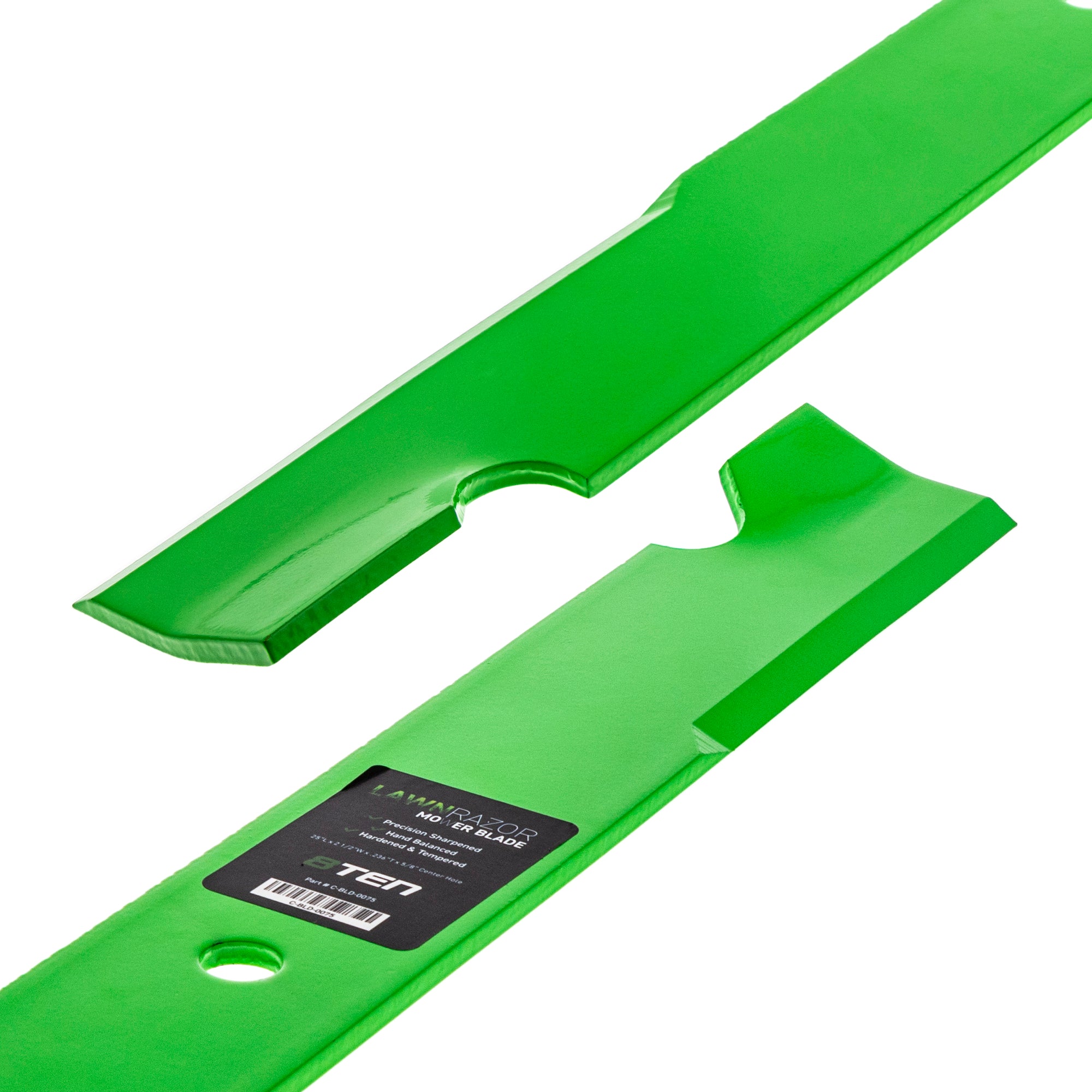 LawnRAZOR Notched High Lift Blade For Husqvarna Ferris RedMax 5102227S 5102227 5022476 112111-04 | 3-PACK