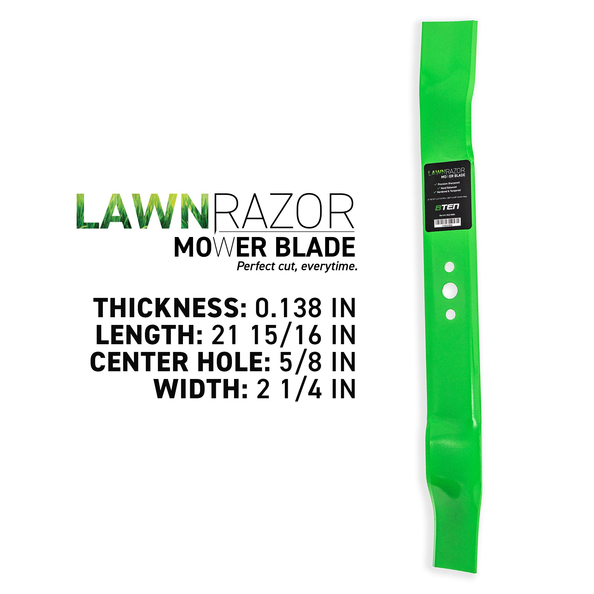 8TEN LawnRAZOR Mulching Blade 3-Pack 406713 157101
