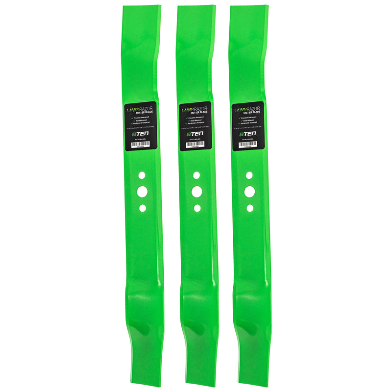 LawnRAZOR LawnRAZOR Mower Blade 3-Pack for Walbro Tecumseh Stens Oregon Murray MTD Cub 8TEN 810-CBL2206D