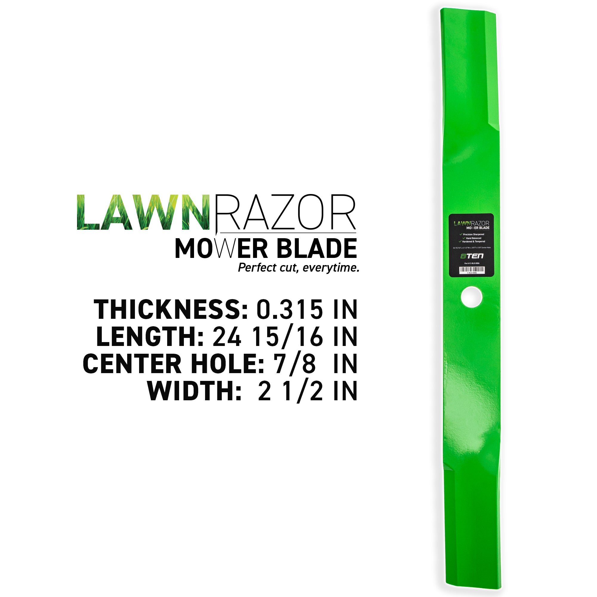 8TEN LawnRAZOR Mower Blade 3-Pack M41237 AM30698