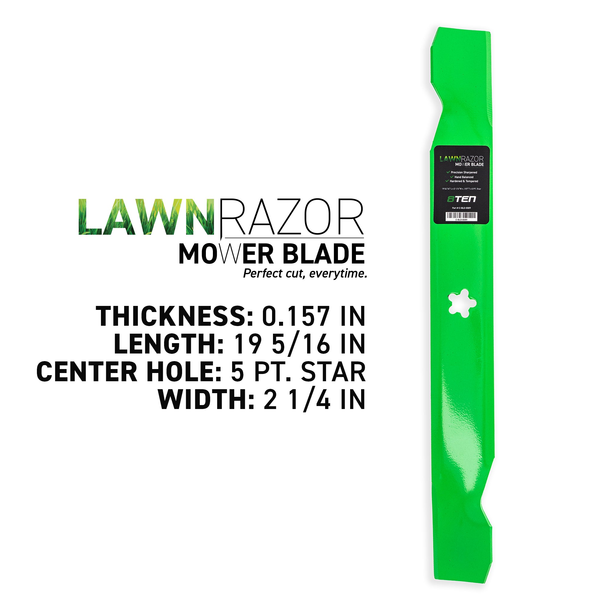 8TEN LawnRAZOR Mower Blade Set 2-Pack 138497 127842