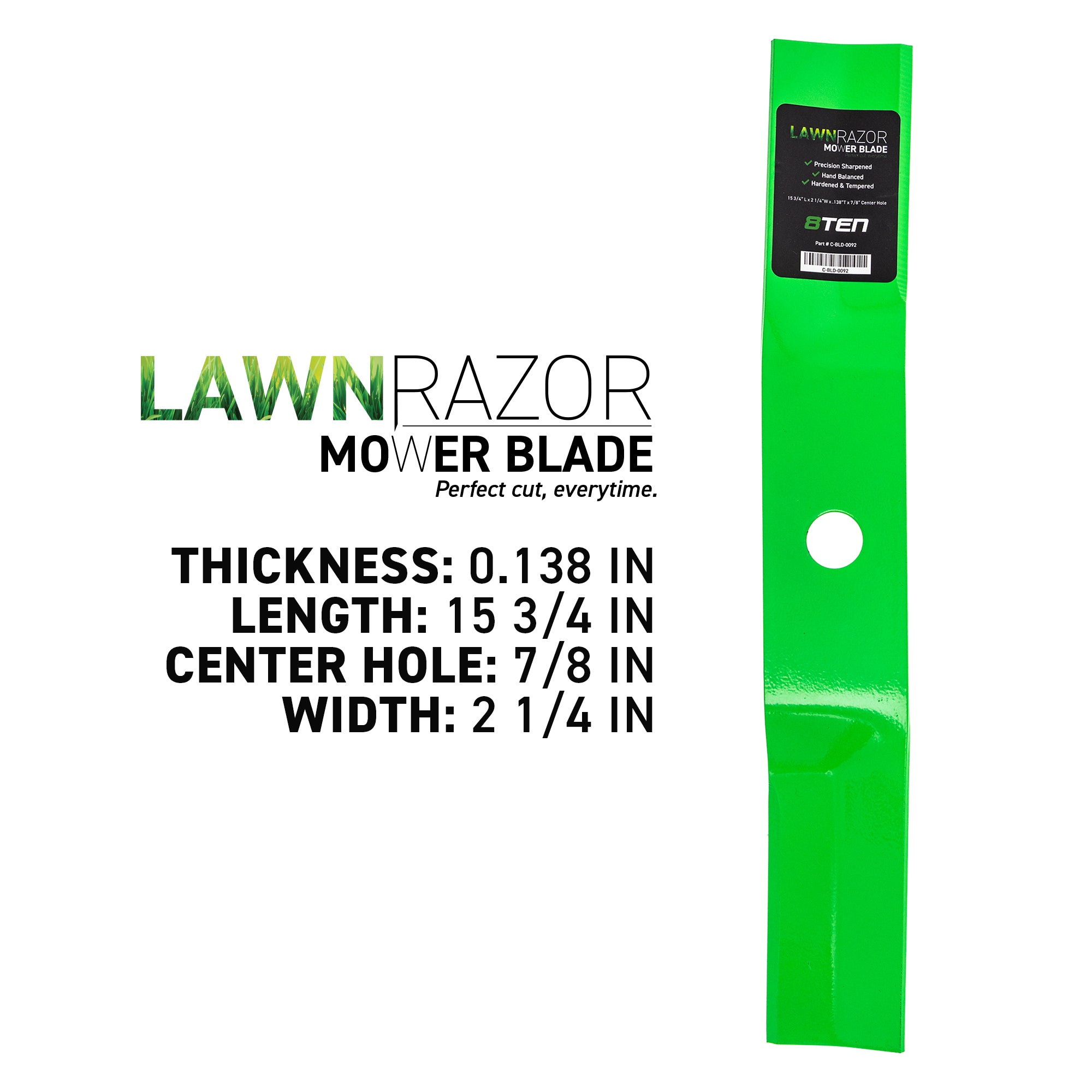 8TEN LawnRAZOR High Lift Blade 3-Pack 92117E701
