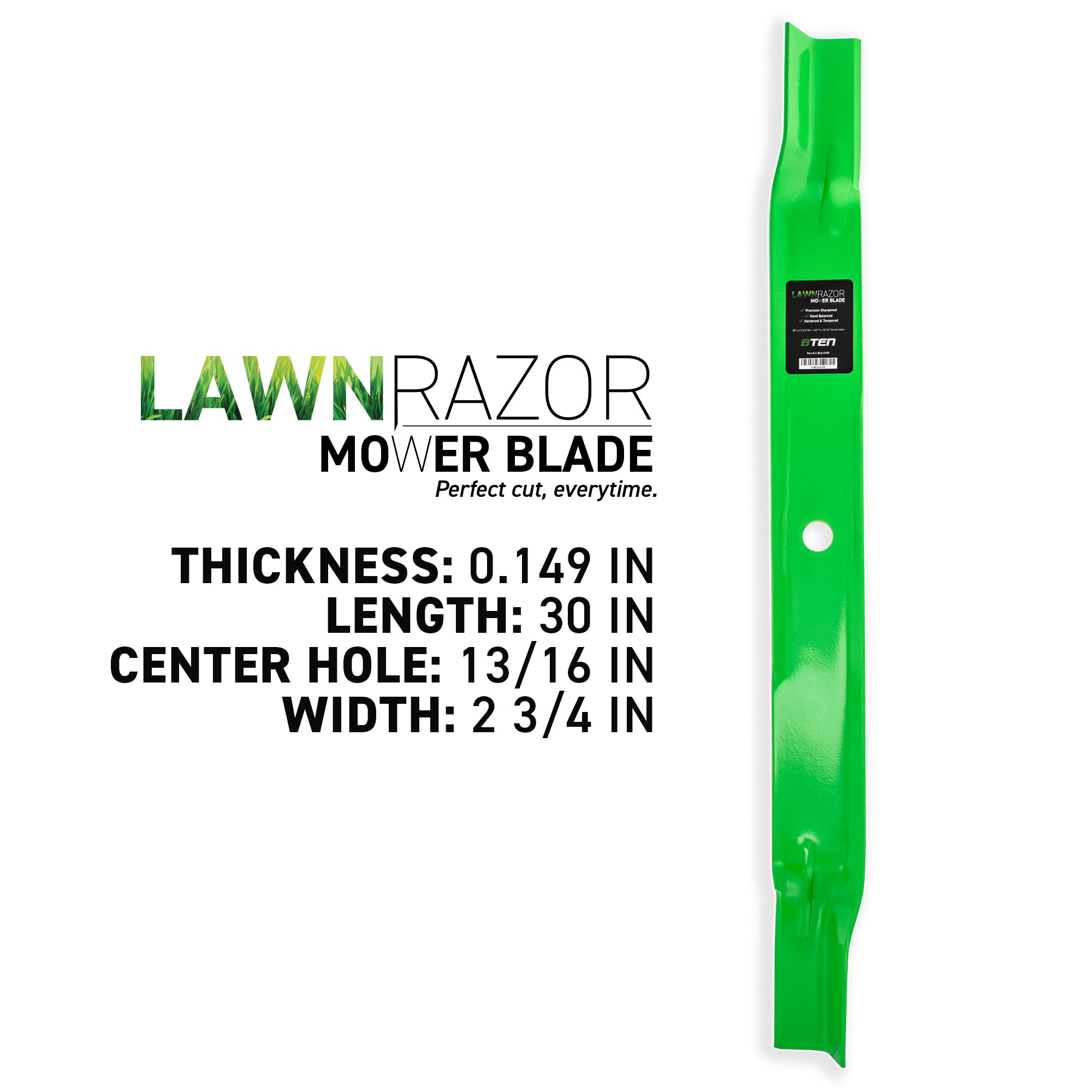 8TEN 810-CBL2321D LawnRAZOR High Lift Blade for zOTHER Oregon MURRAY