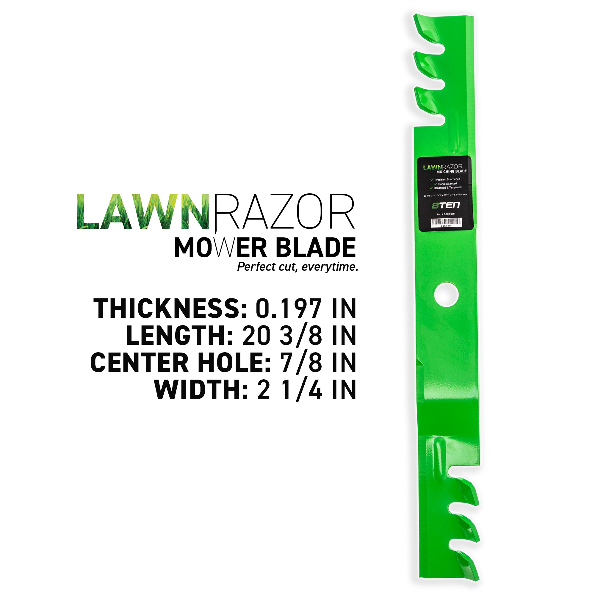 8TEN LawnRAZOR Mower Blade Set 2-Pack 91871HT 91871E701