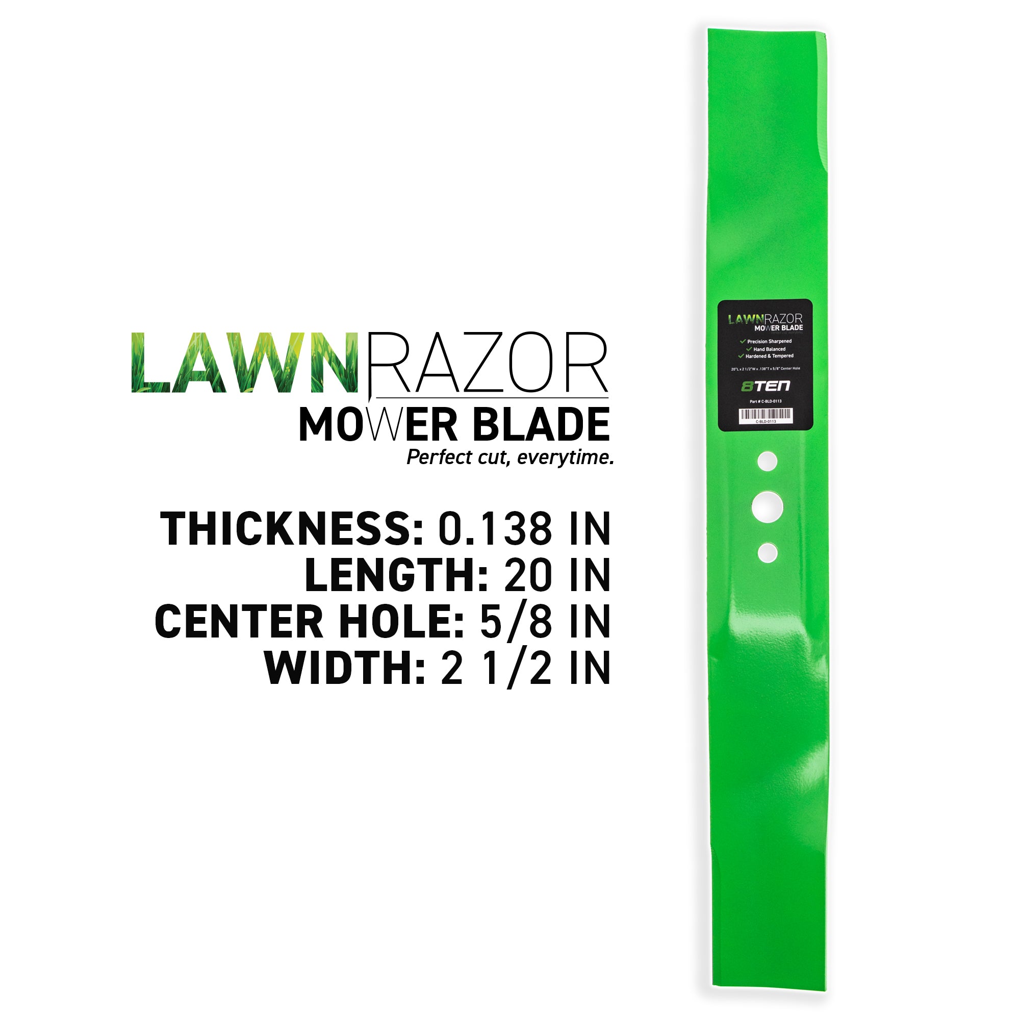 8TEN LawnRAZOR Low Lift Blade 2-Pack 145106 532145106