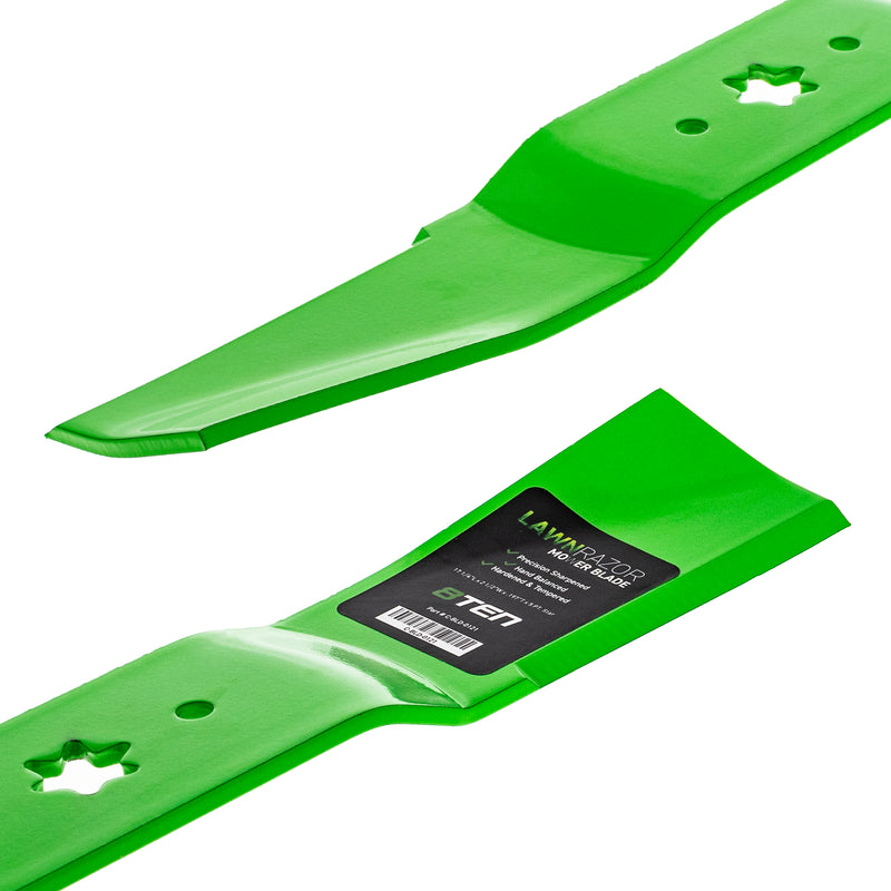 LawnRAZOR Deck Mower Blade Set 810-CBL2343D For Huskee Yard-Machines Yard-Man 942-0623 742-0623 | 3-PACK