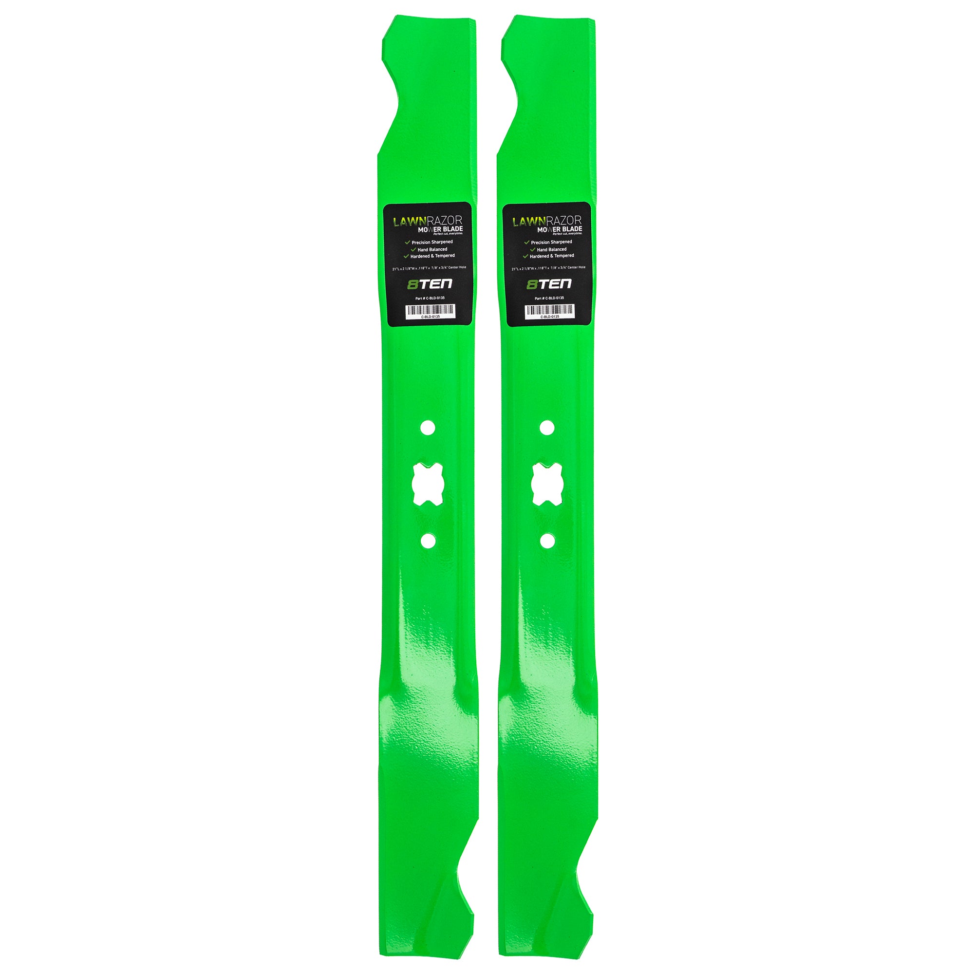 LawnRAZOR LawnRAZOR High Lift Blade 2-Pack for Stens Oregon MTD Cub Cadet Troy-Bilt VB22 8TEN 810-CBL2357D