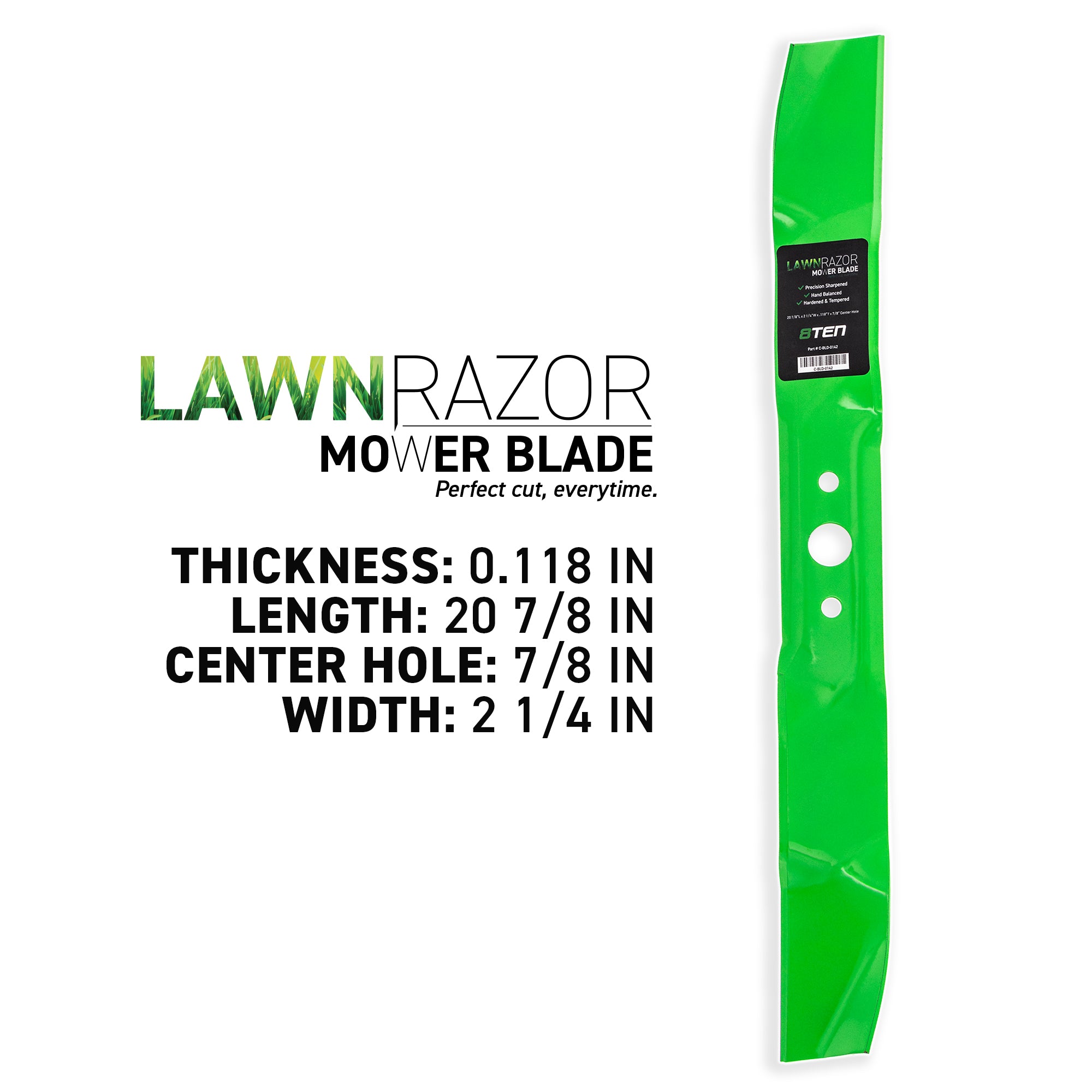 8TEN LawnRAZOR Mulching Blade 2-Pack 942-0721 742-0721