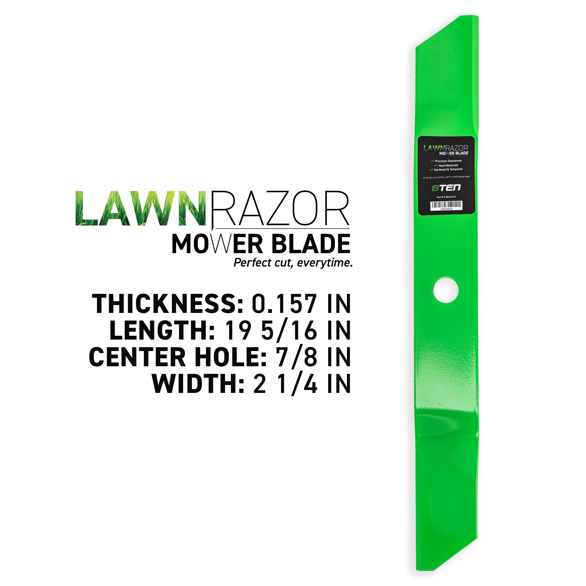 8TEN LawnRAZOR Mower Blade Set 2-Pack 92003HT 92003E701