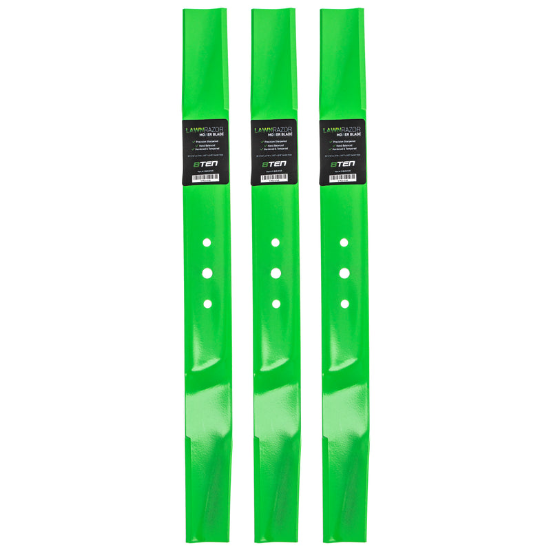 LawnRAZOR LawnRAZOR Mower Blade 3-Pack for MTD Cub Cadet Troy-Bilt 942-0125B 742-0125B 8TEN 810-CBL2367D