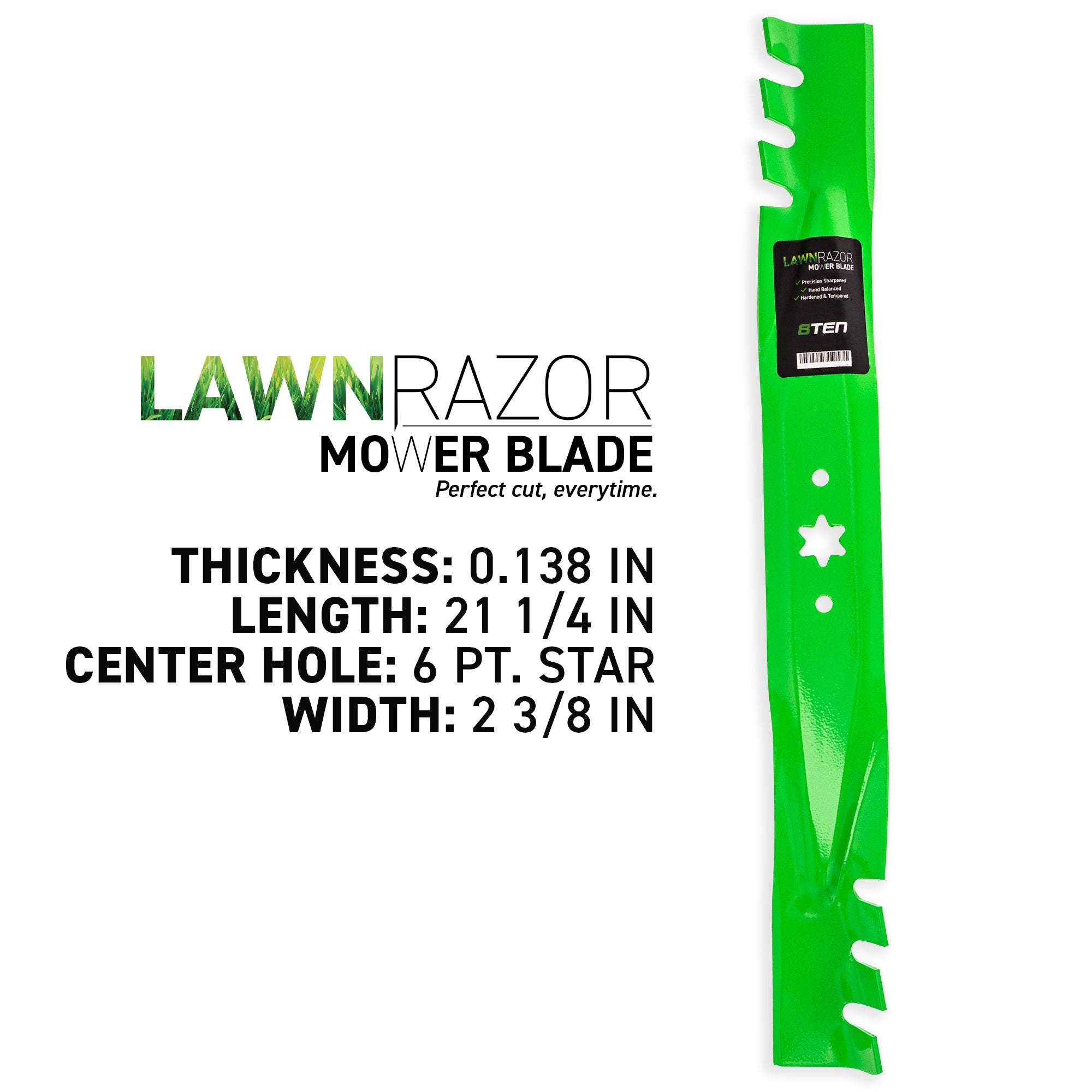 8TEN LawnRAZOR Mulching Blade 4-Pack 742-0616A 742-0616
