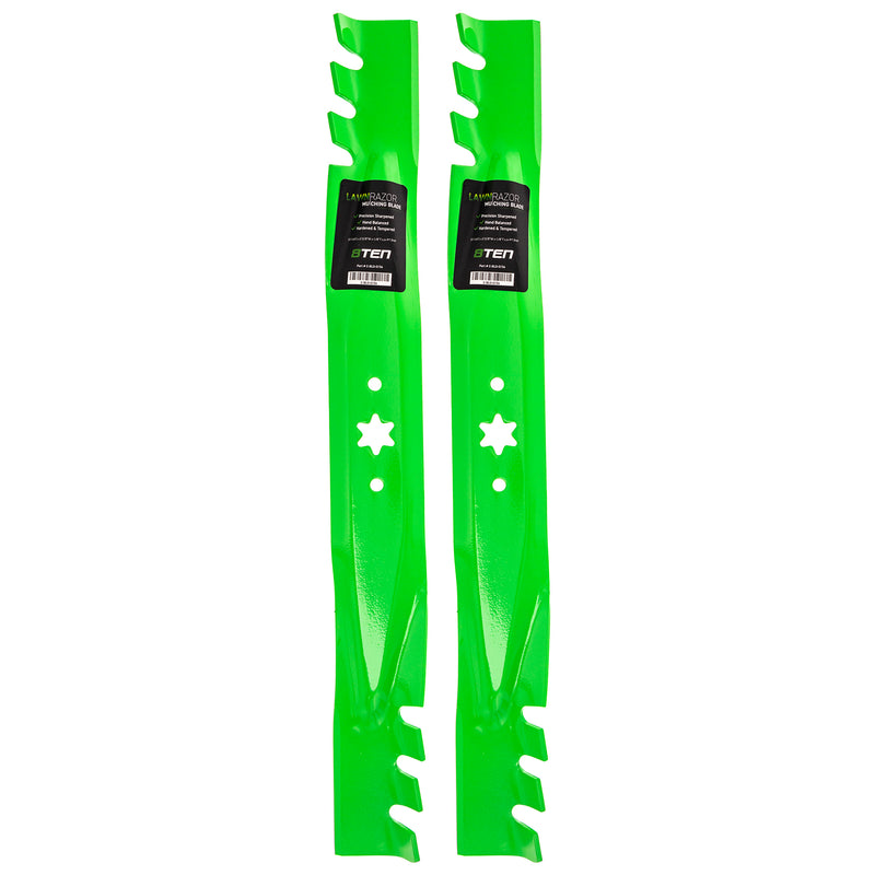 LawnRAZOR LawnRAZOR Toothed Blade 2-Pack for Murray MTD Cub Cadet Troy-Bilt 942-04308-X 8TEN 810-CBL2378D
