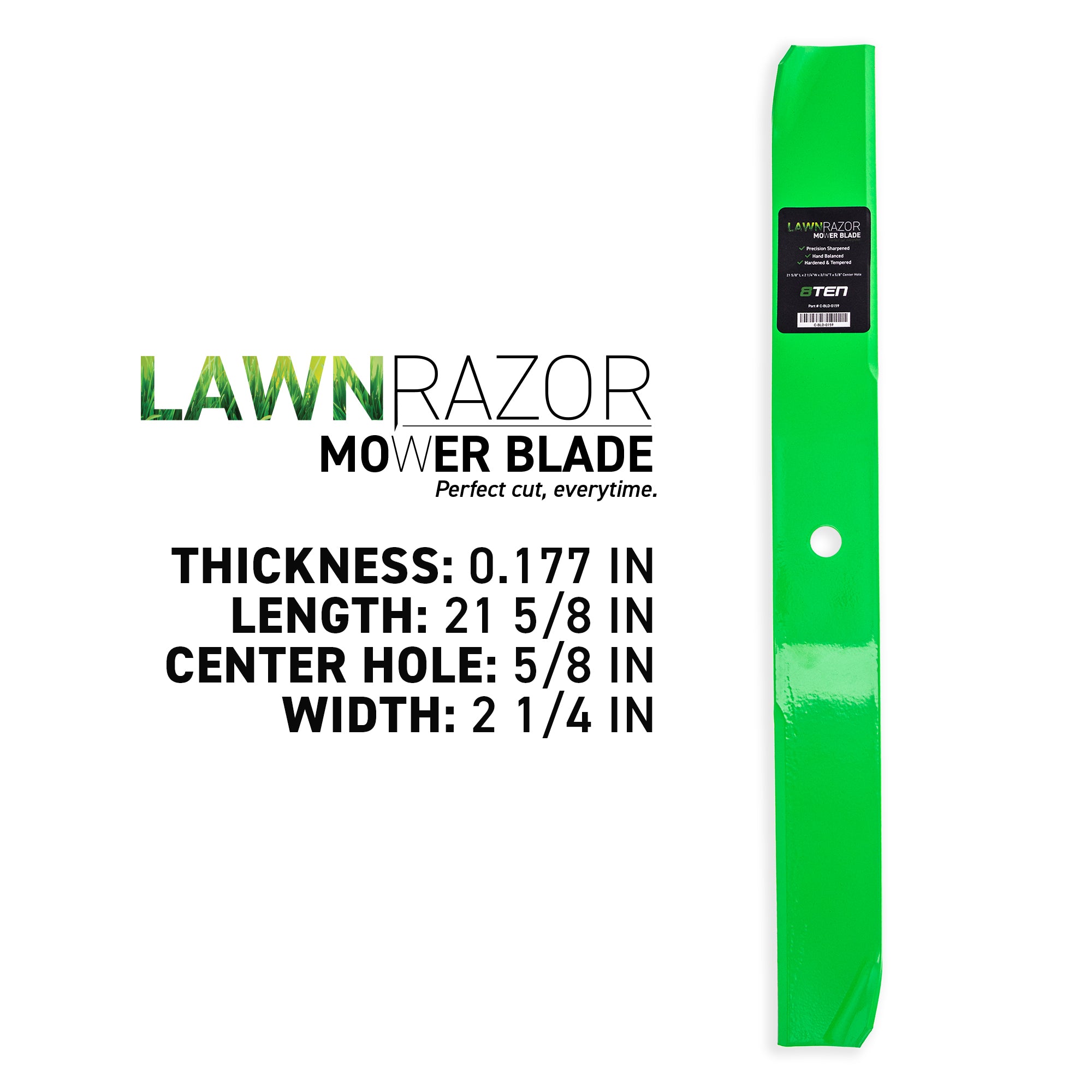 8TEN LawnRAZOR Medium-Lift Blade 2-Pack 106-2247-03