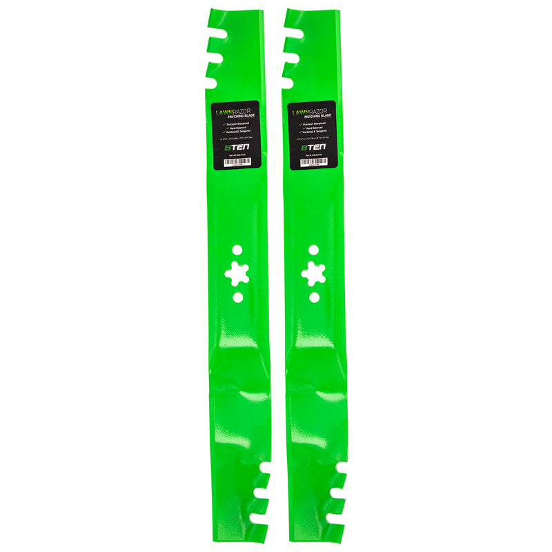 LawnRAZOR LawnRAZOR Deck Walk Mulching Mower Blade 2-Pack for Oregon Husqvarna Poulan 8TEN 810-CBL2382D