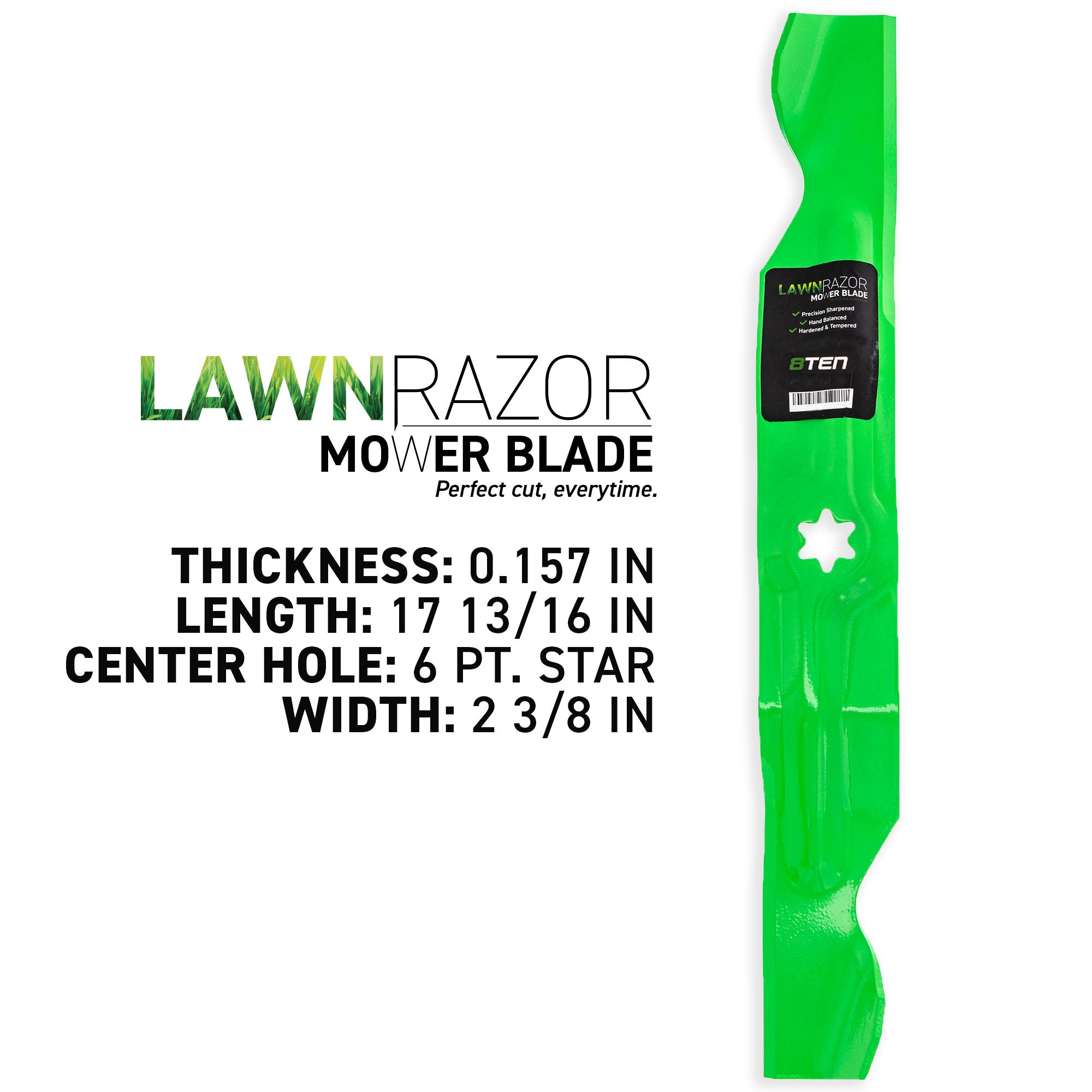 8TEN LawnRAZOR Mulching Blade 6-Pack 942-04053C