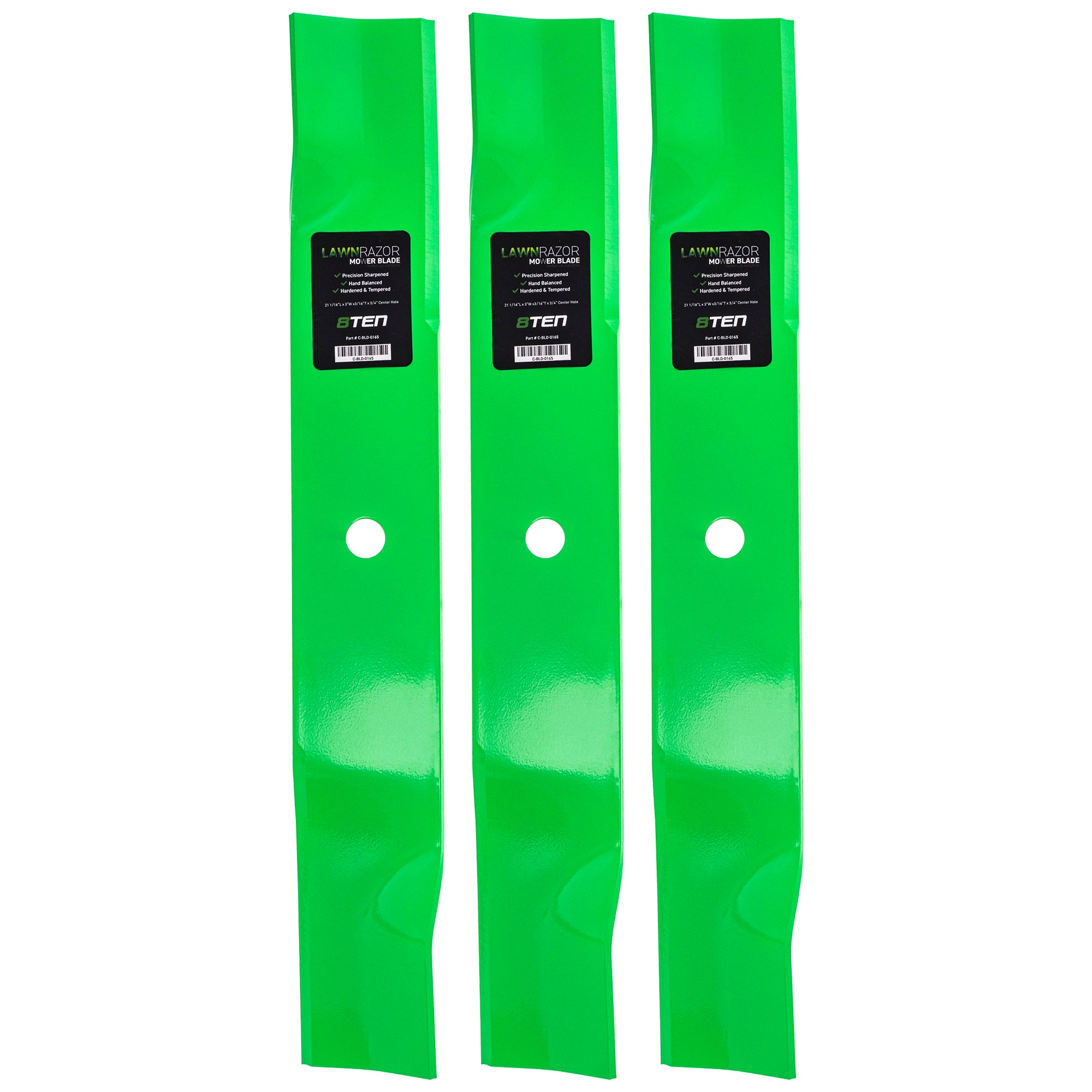 LawnRAZOR LawnRAZOR Mower Blade 3-Pack for Stens Oregon MTD Cub Cadet Troy-Bilt ZHD-S60 8TEN 810-CBL2387D