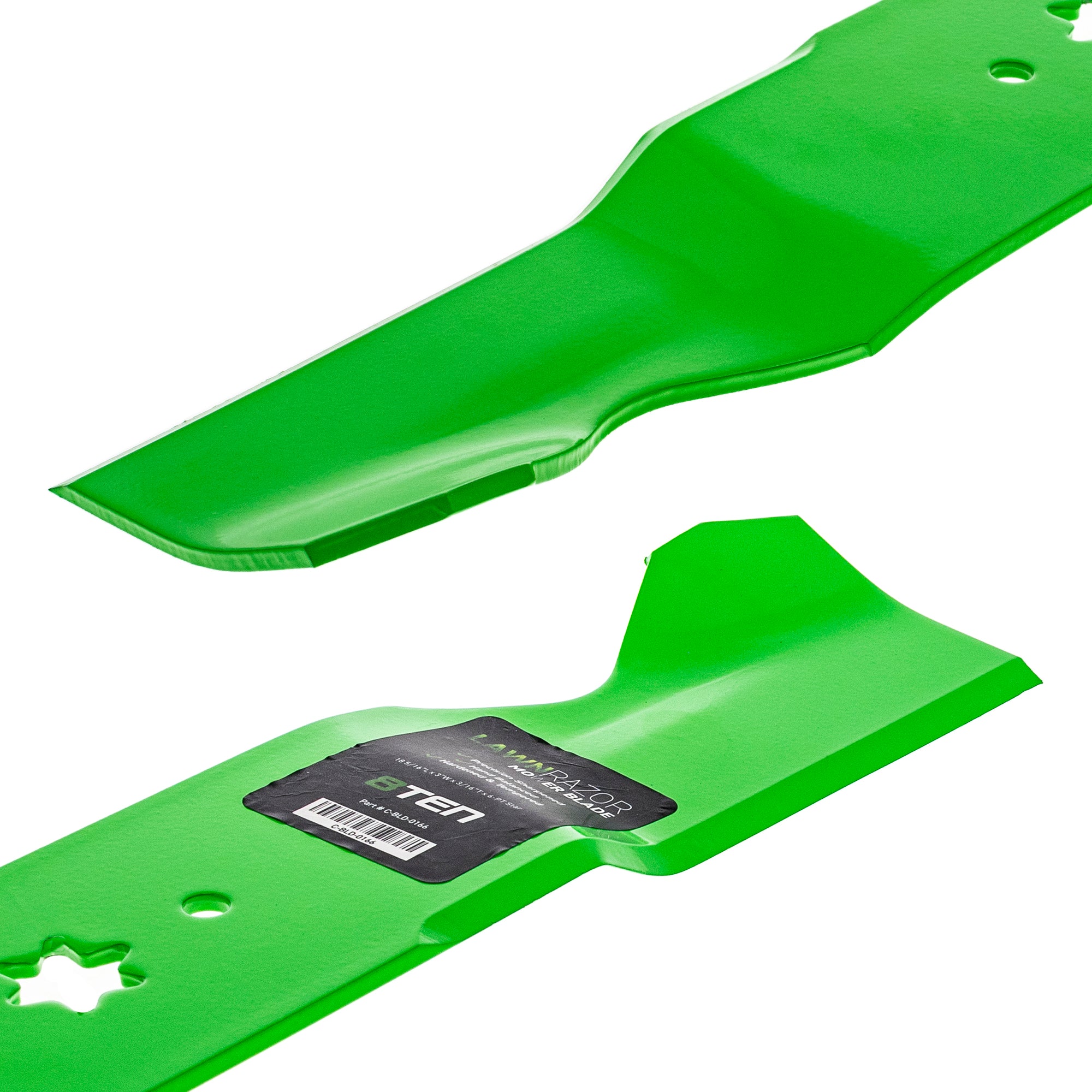 LawnRAZOR Notched High Lift Blade Set For Cub Cadet Columbia Troy-Bilt 742-0677 942-0677 942-0677A | 3-PACK