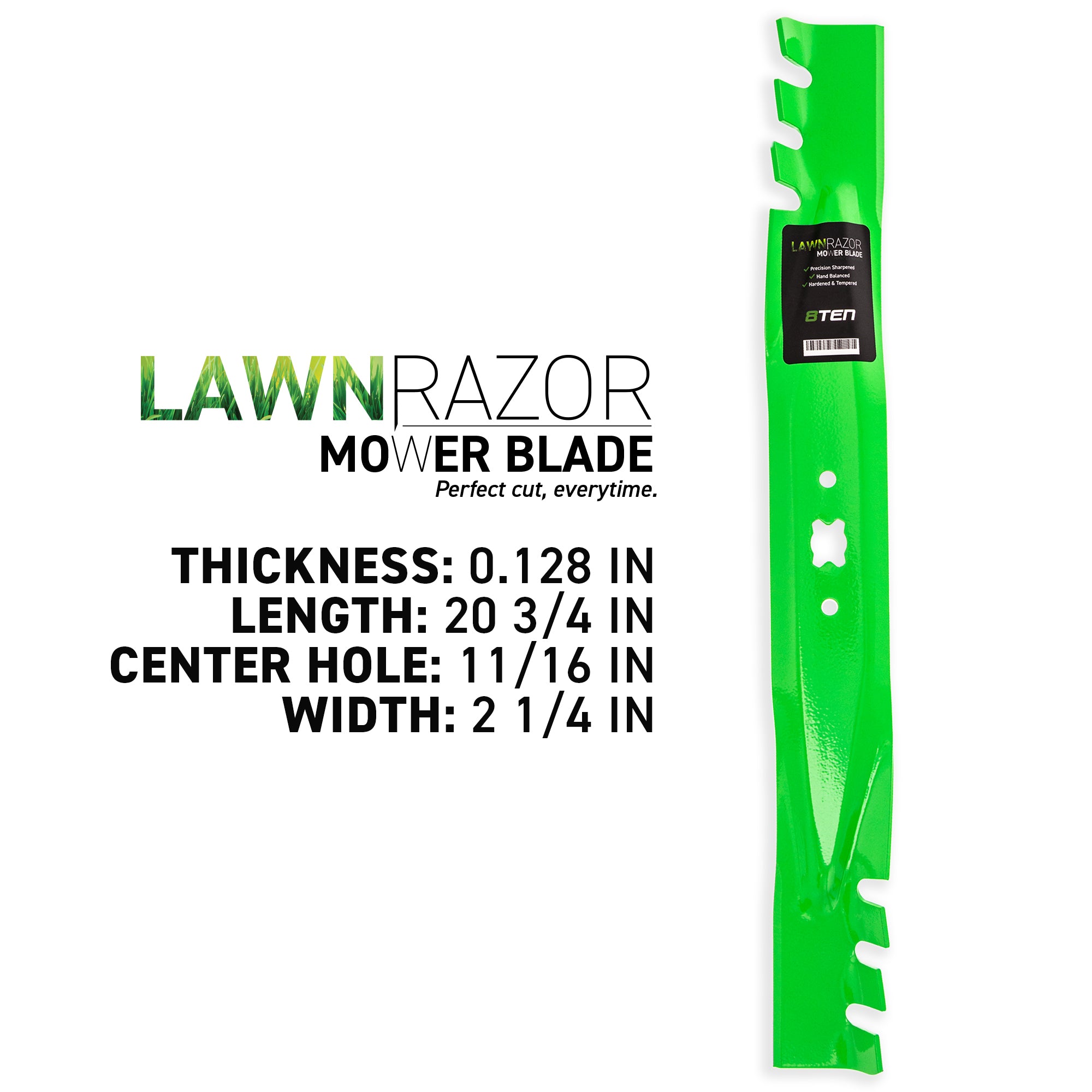 8TEN LawnRAZOR Toothed Blade 3-Pack 742-0741 942-0741A
