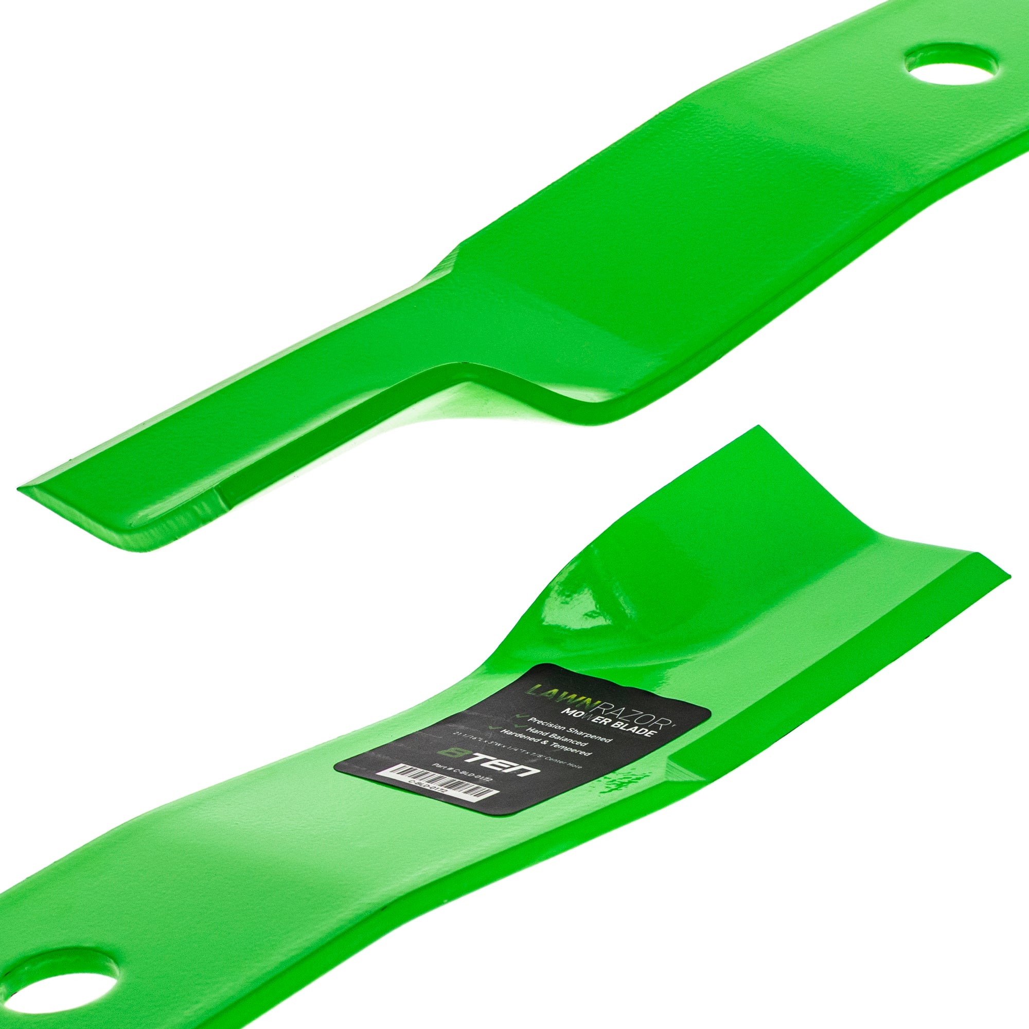 LawnRAZOR High Lift Blade For John Deere M128485 TCU15881 M131958 M144196 M163983 M168223 | 9-PACK