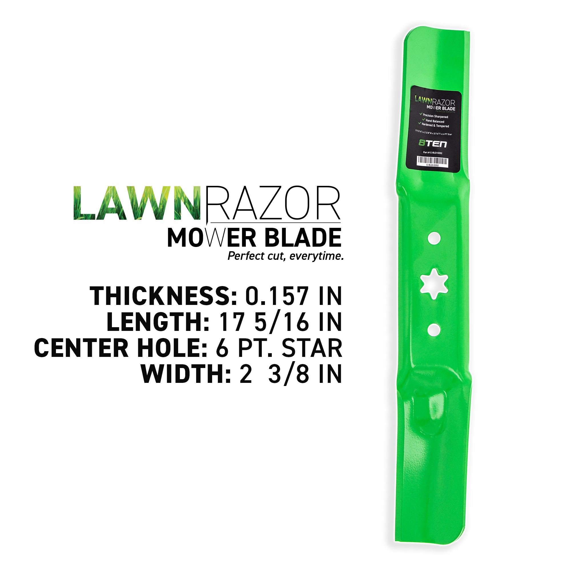 8TEN LawnRAZOR Blade 6-Pack 742-05052A 942-05052A