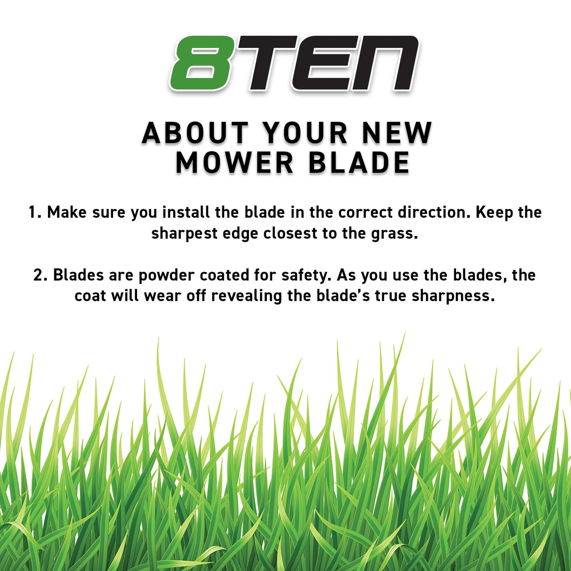 LawnRAZOR Deck Mulching Blade Set For MTD Cub Cadet 8TEN