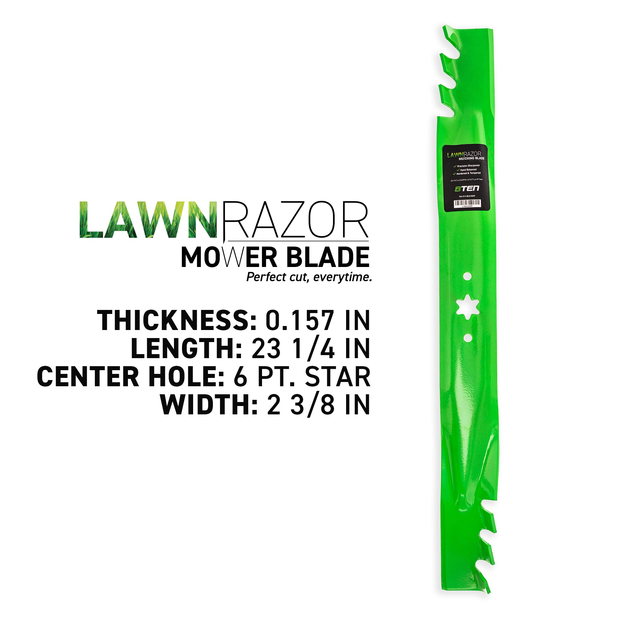 8TEN LawnRAZOR Toothed Blade 2-Pack 942-04290 742-04290