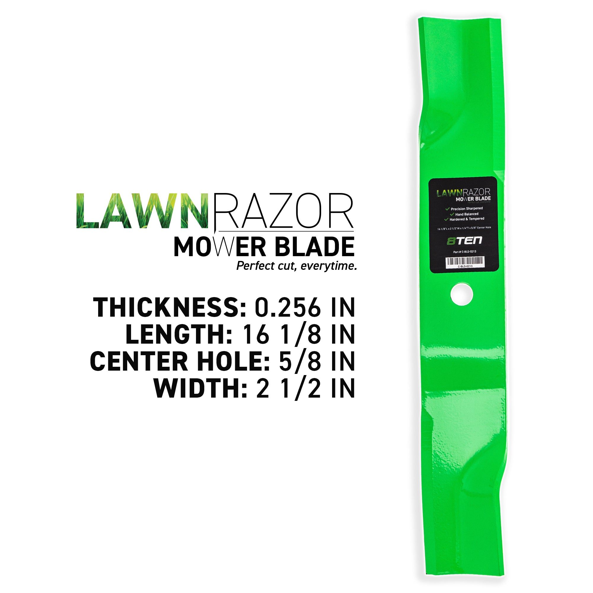 8TEN LawnRAZOR Deck Blade Set 3-Pack 02982000 00450200