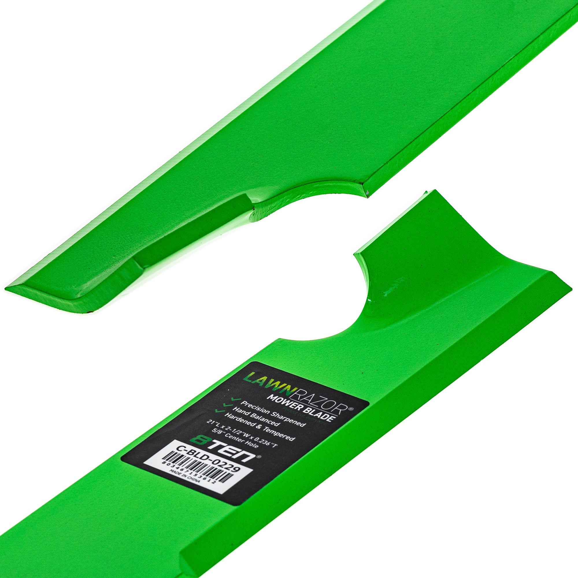 luz8848 LawnRAZOR Notched High Lift Blade For Ferris 1520842 | 8TEN