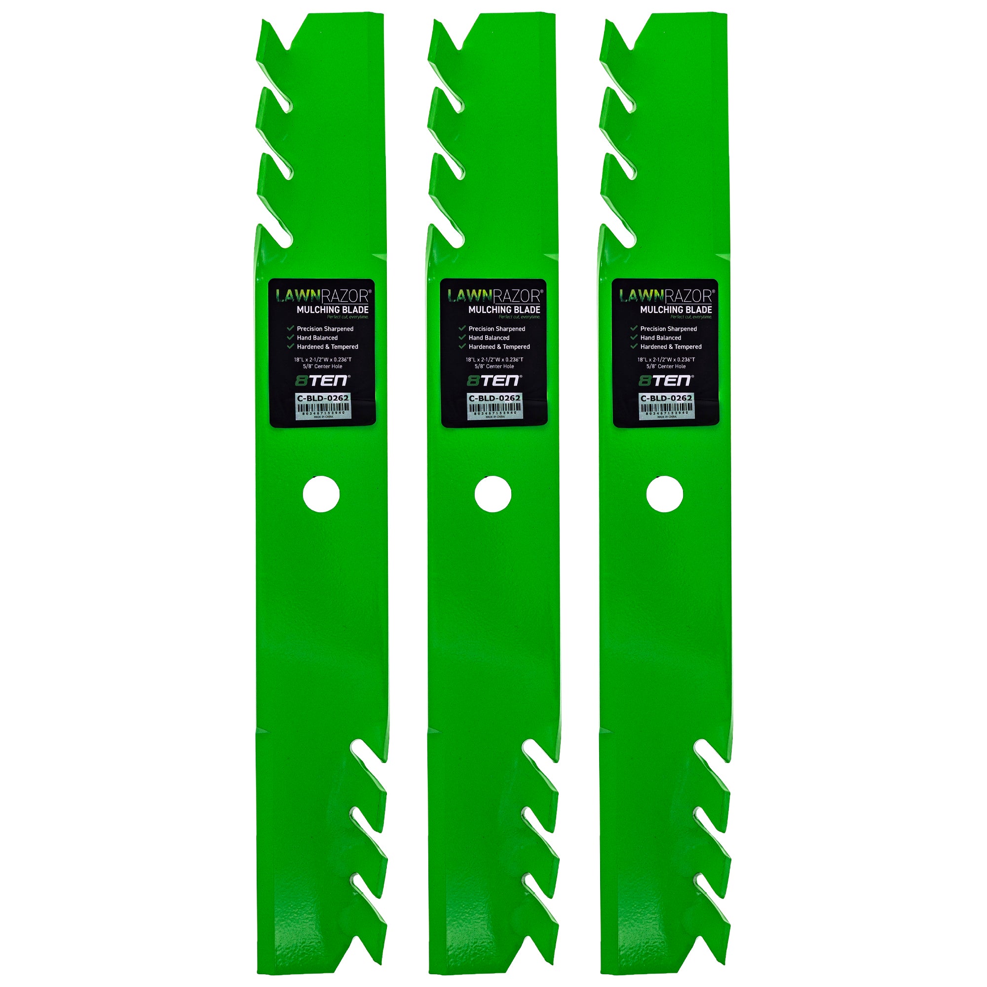 LawnRAZOR Mower Blade 3-Pack for Toro Exmark Z-Master 8TEN 810-CBL2484D