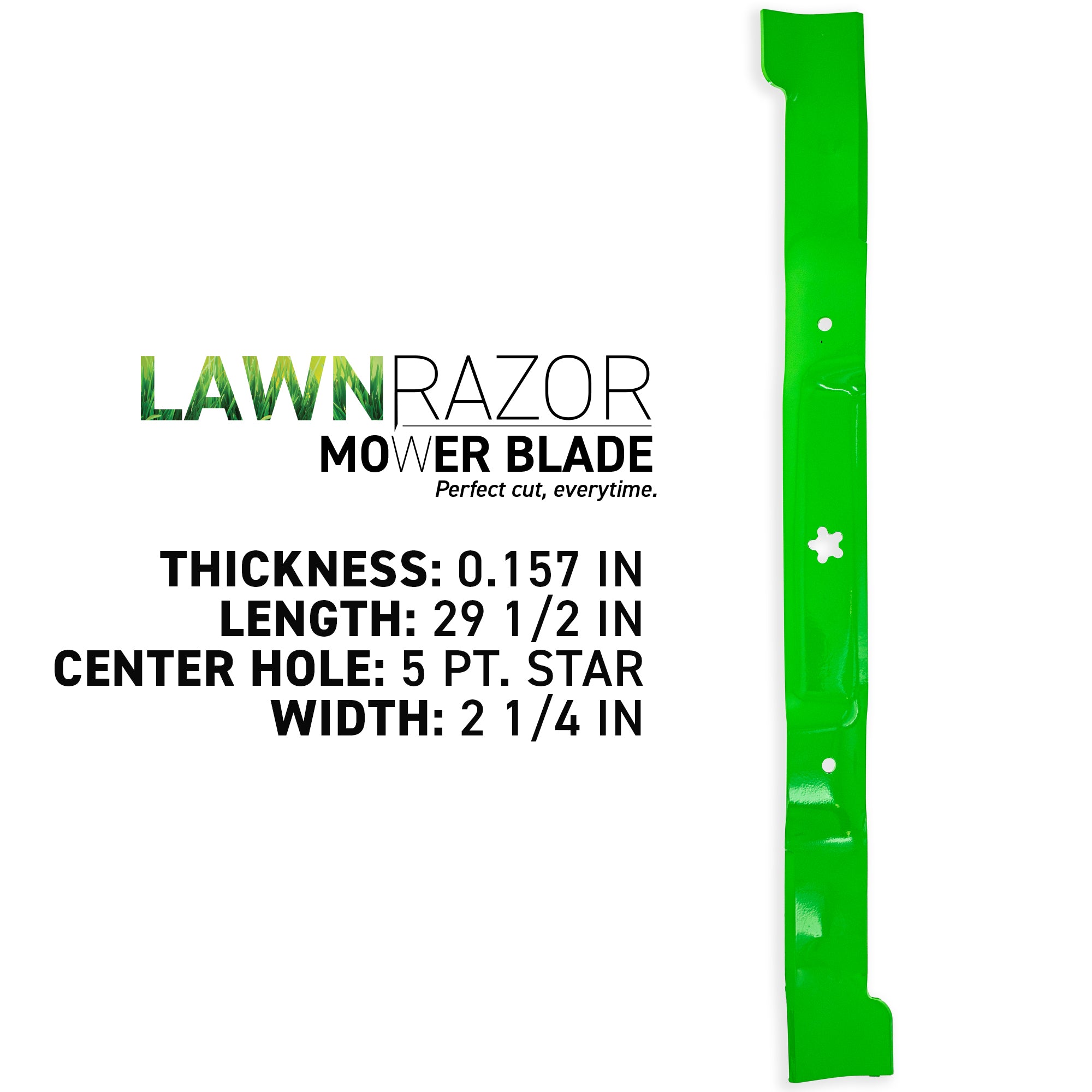 8TEN 810-CBL2480D LawnRAZOR Mower Blade for Oregon Husqvarna Poulan