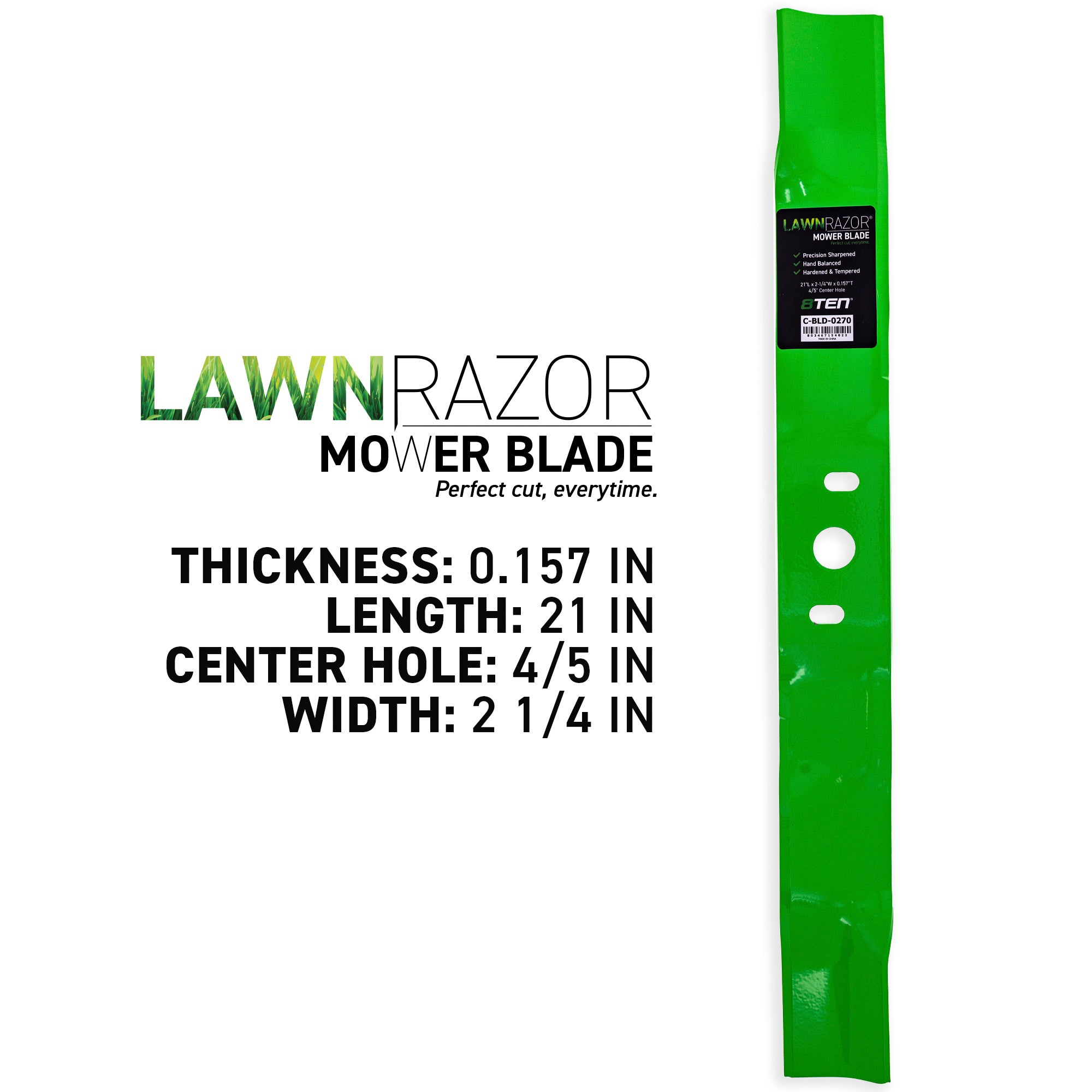 8TEN 810-CBL2492D LawnRAZOR Mower Blade 2-Pack for zOTHER YT42CS