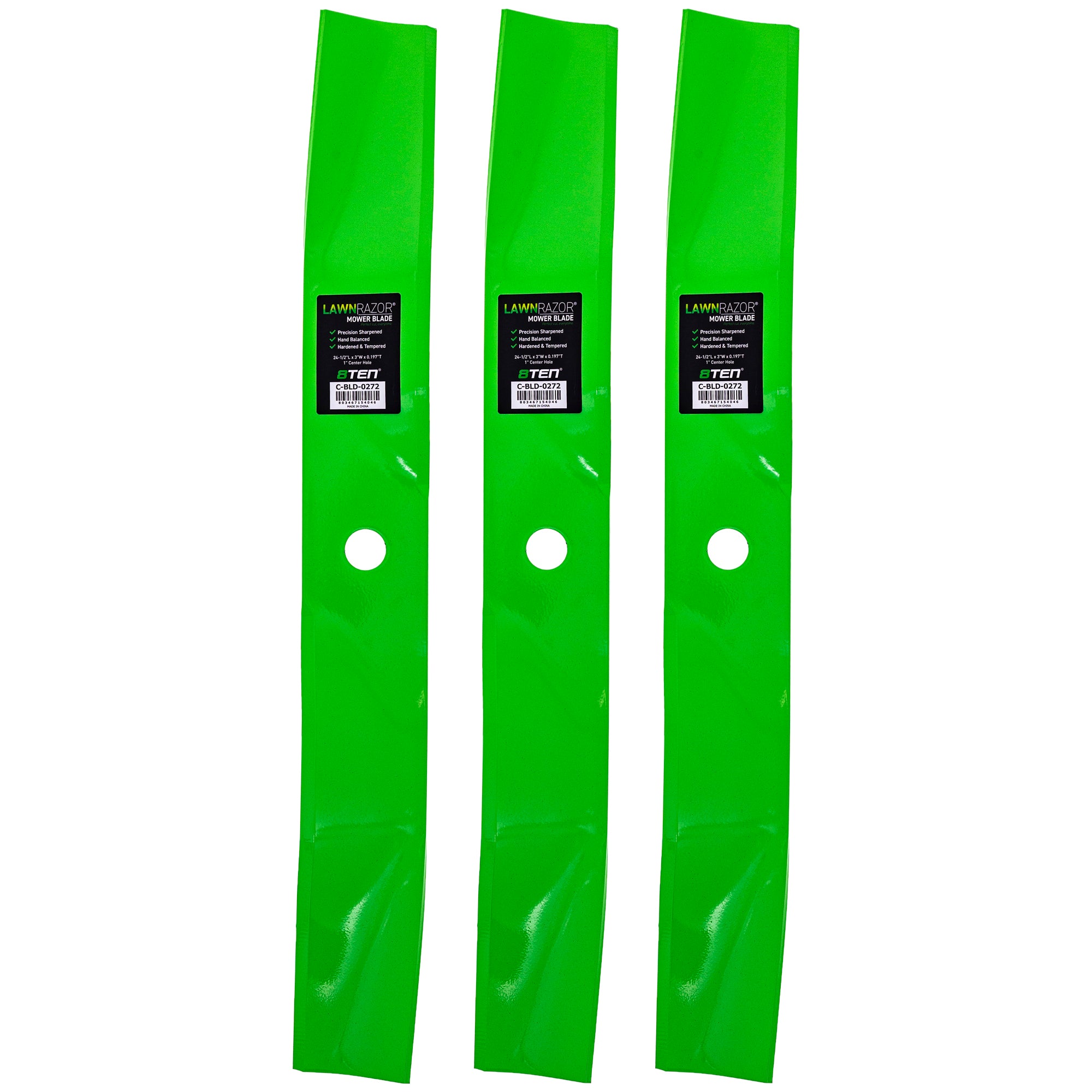 LawnRAZOR Mower Blade 3-Pack for zOTHER Toro Exmark Oregon Raduis Radius Next Lazer 8TEN 810-CBL2494D