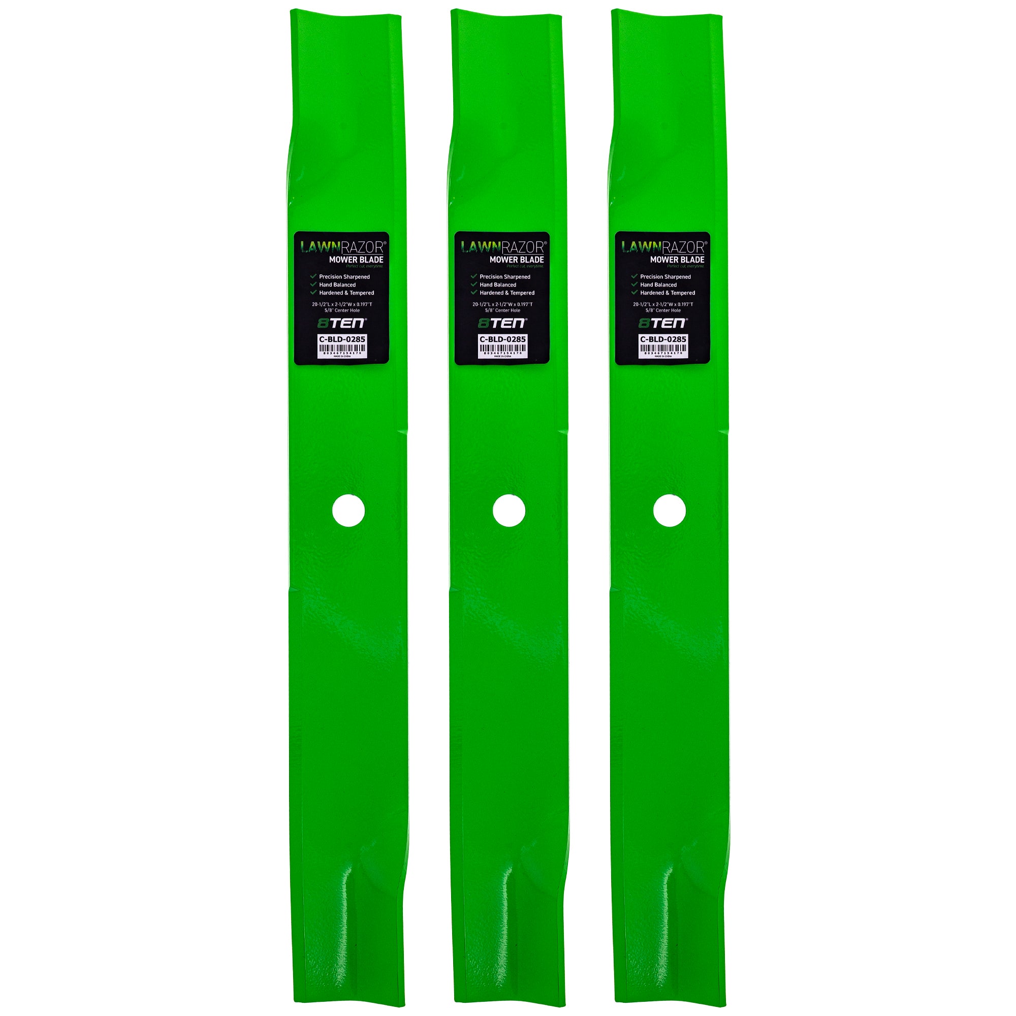 LawnRAZOR Mower Blade 3-Pack for zOTHER Toro Exmark Turf Lazer 8TEN 810-CBL2407D